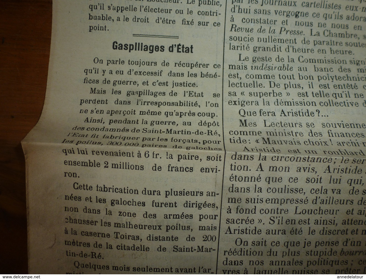 1925 LE REVEIL DE L'AUXOIS: Kultepe (près de Césarée); Drame à Sarreguemines;Gaspillage de l'Etat  ;etc