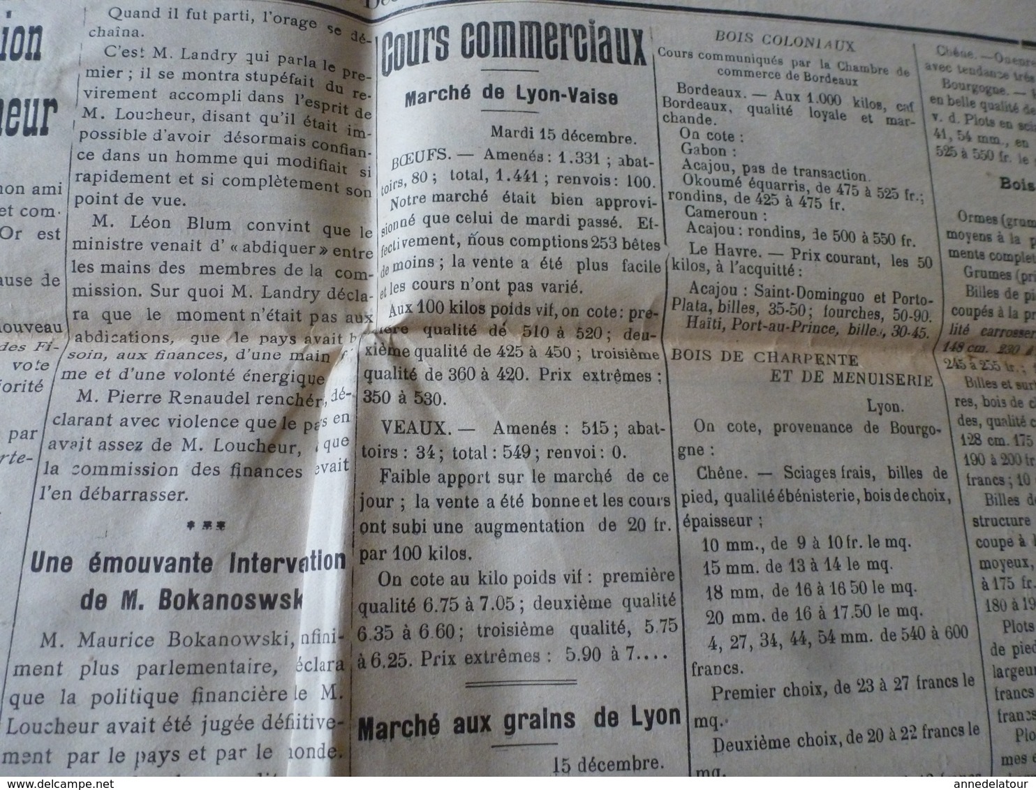 1925 LE REVEIL DE L'AUXOIS: Kultepe (près de Césarée); Drame à Sarreguemines;Gaspillage de l'Etat  ;etc