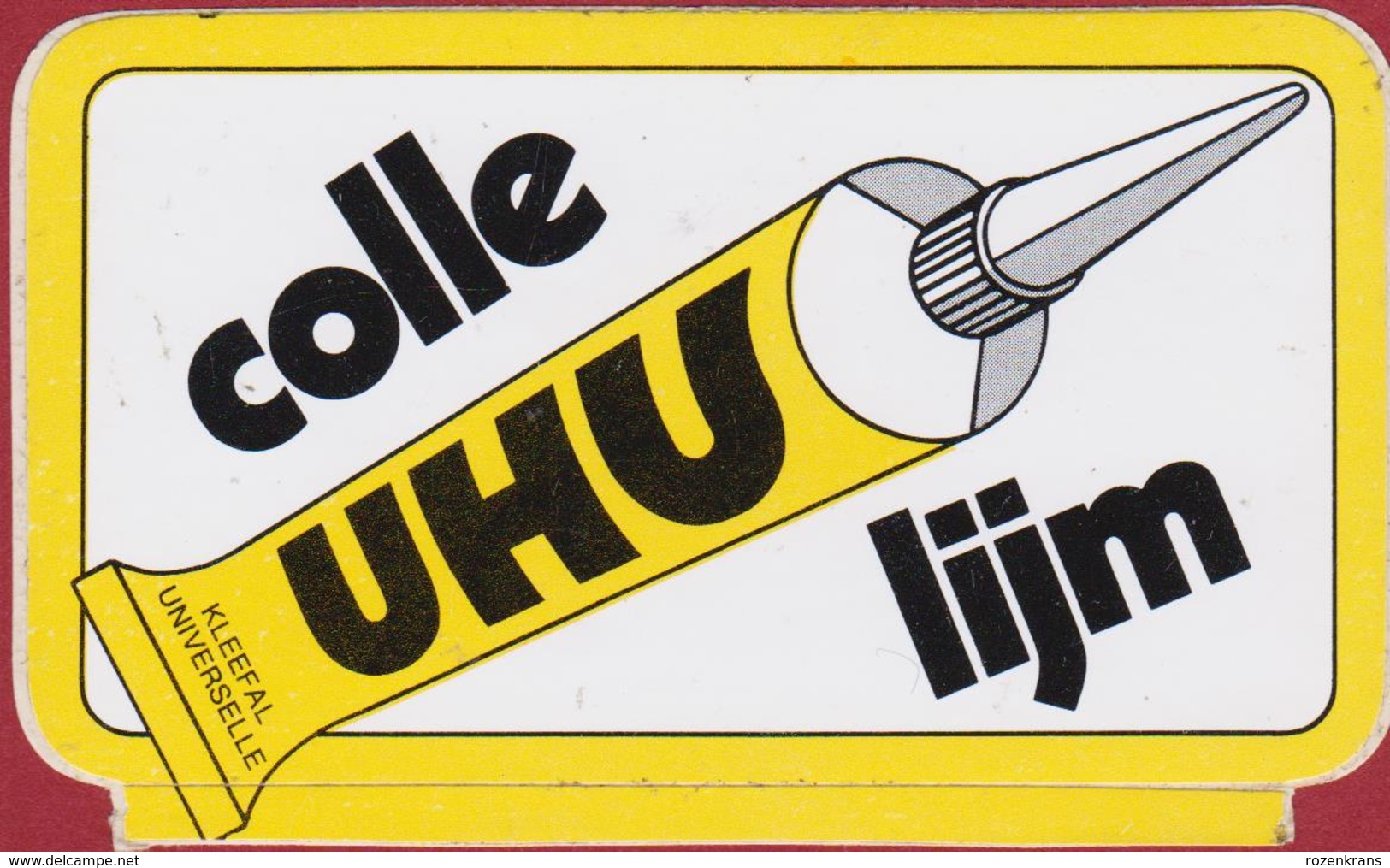 Sticker Autocollant Colle UHU Lijm Glue BOUW Aufkleber Adesivo - Aufkleber