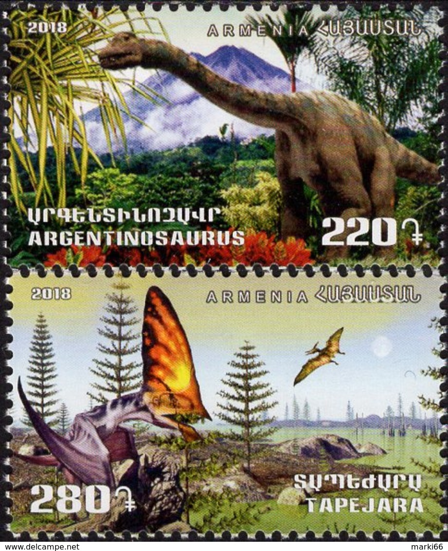 Armenia - 2018 - Flora And Fauna Of Ancient World - Mint Stamp Set - Arménie