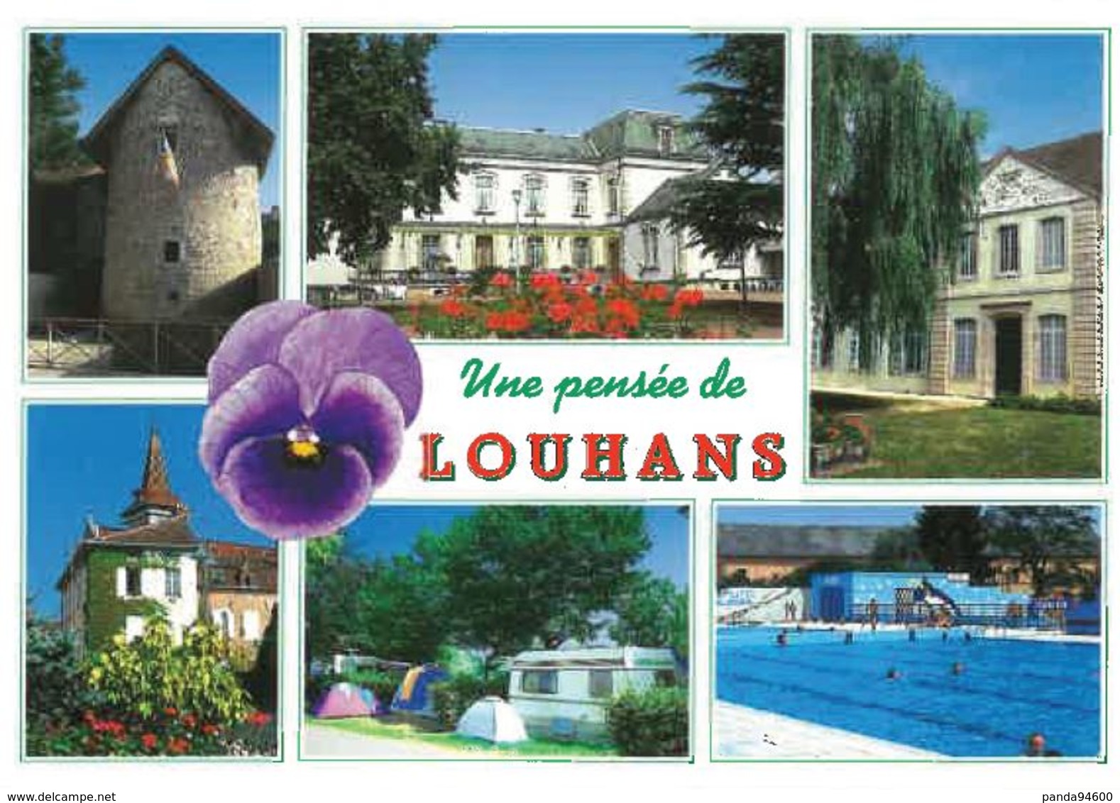 CP Une Pensée De Louhans (71) Bresse Bourguignonne Vues Diverses - Louhans