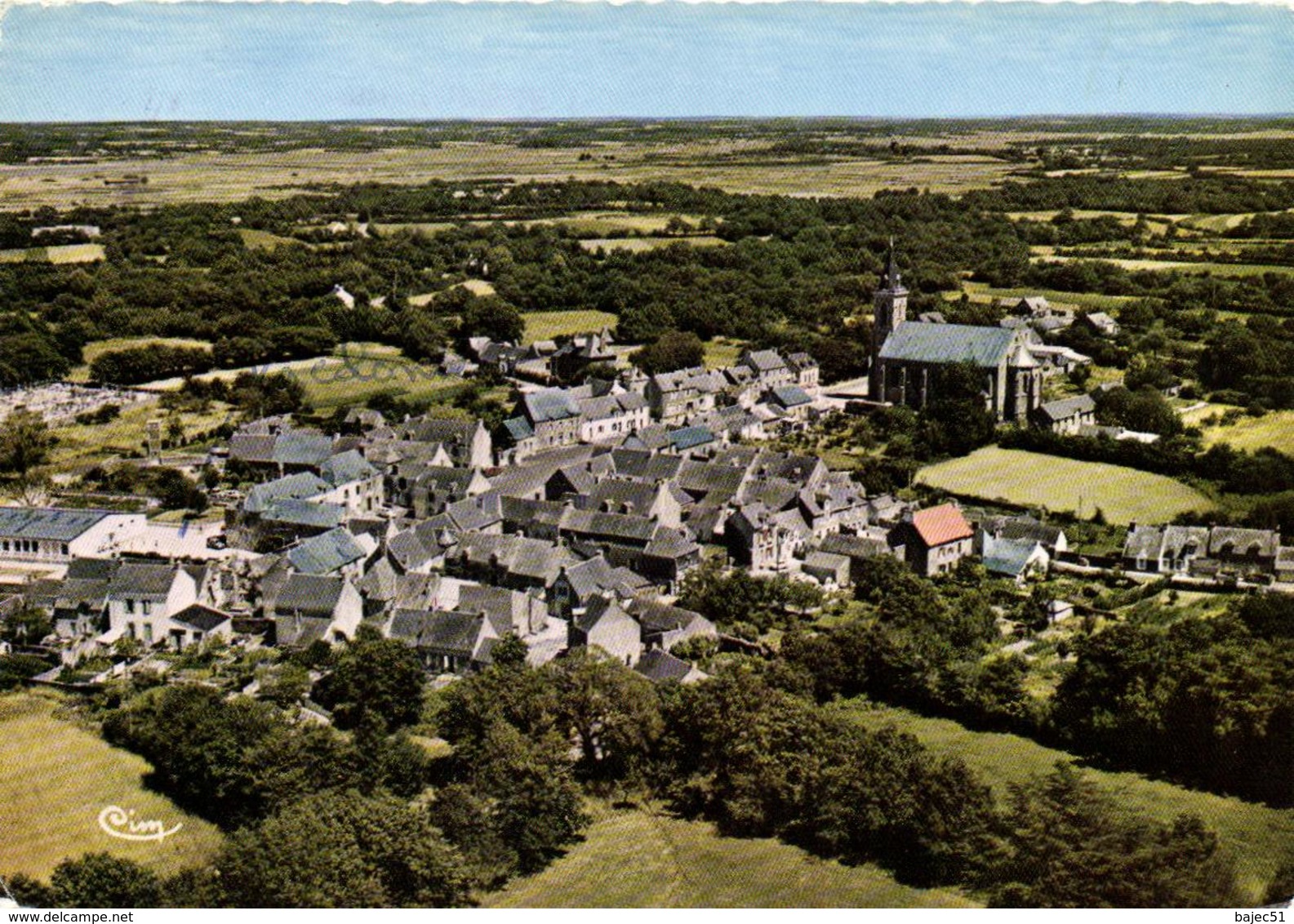 1 Cpsm Mesquer - Vue Générale Aérienne - Mesquer Quimiac