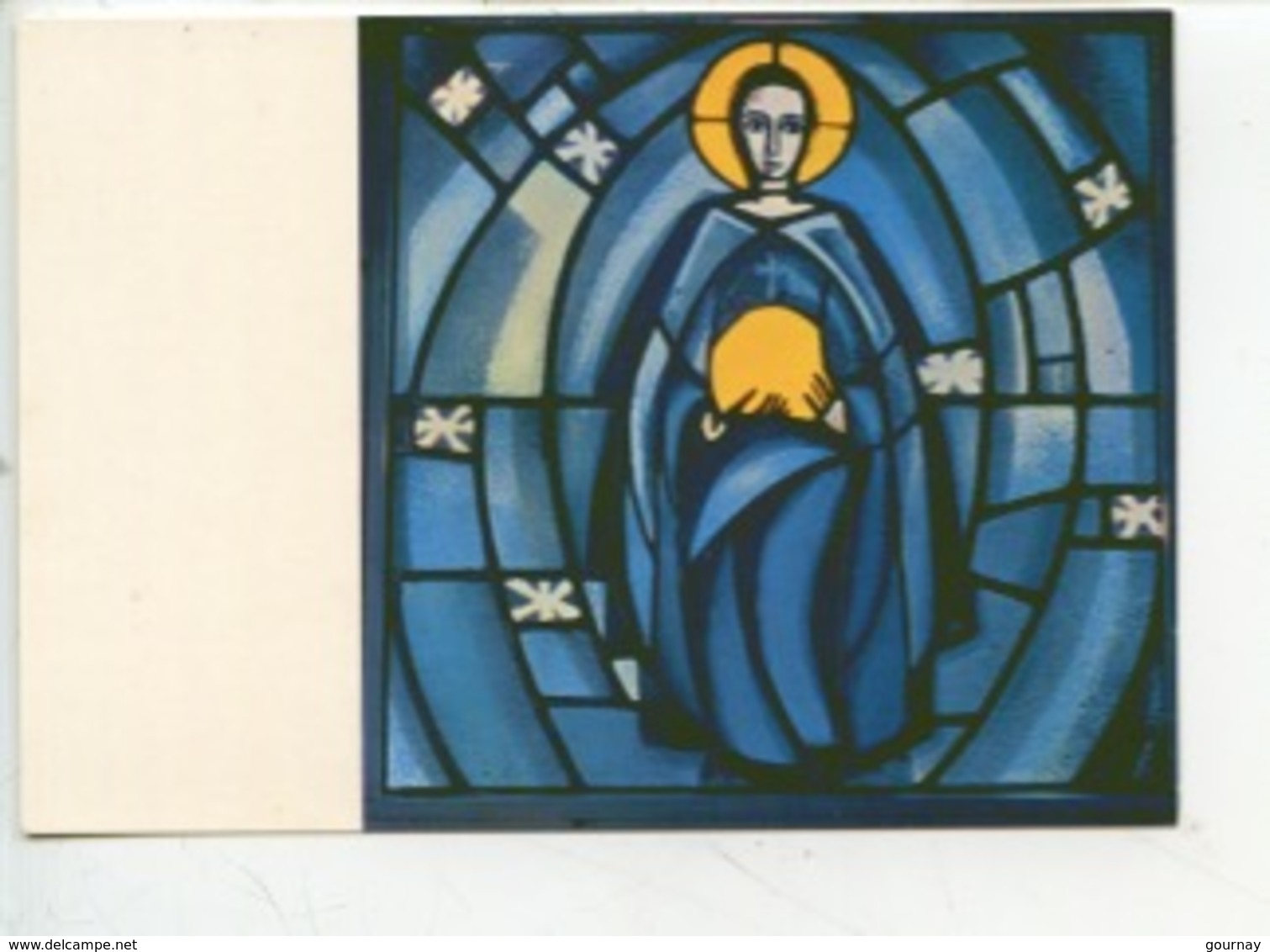 Eric De Saussure - Frère Eric De Taizé 1925/2007 Vitrail église De La Réconciliation - ASCENSION (cp Vierge) - Objets D'art