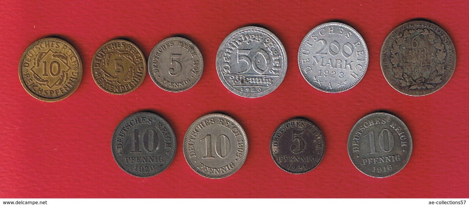 Allemagne  - Lot De 10 Monnaies --  états Divers - Sonstige & Ohne Zuordnung