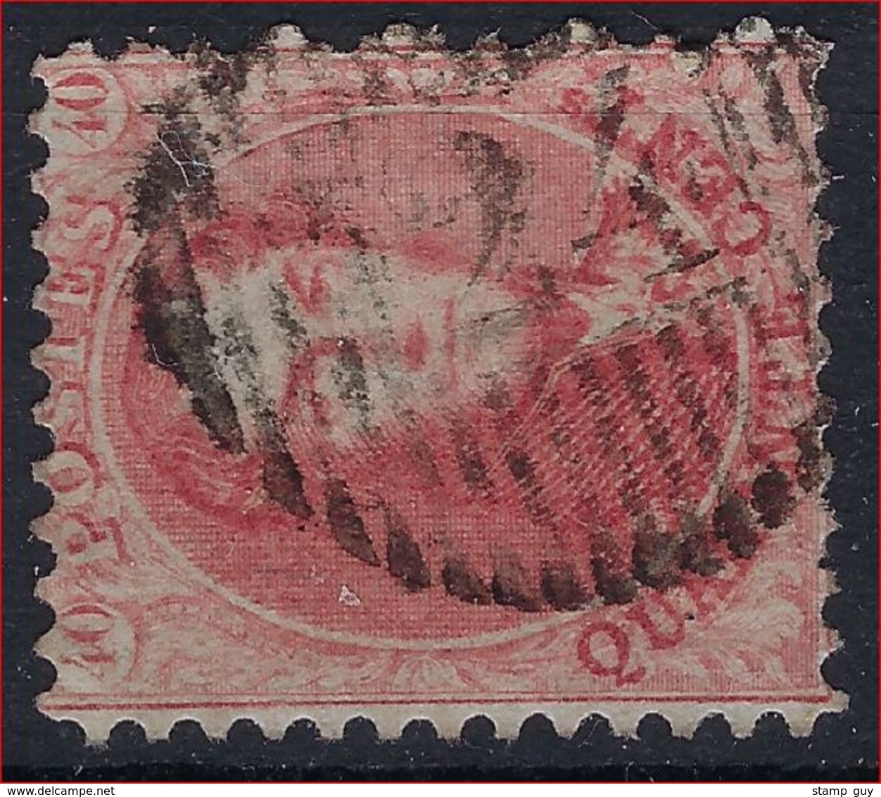 Nr. 16 Met ZELDZAME Distributie -stempel D24 Van INGELMUNSTER En In Goede Staat ; Zie Ook 3 Scans ! Inzet Aan 35 Euro  ! - 1863-1864 Medaillen (13/16)