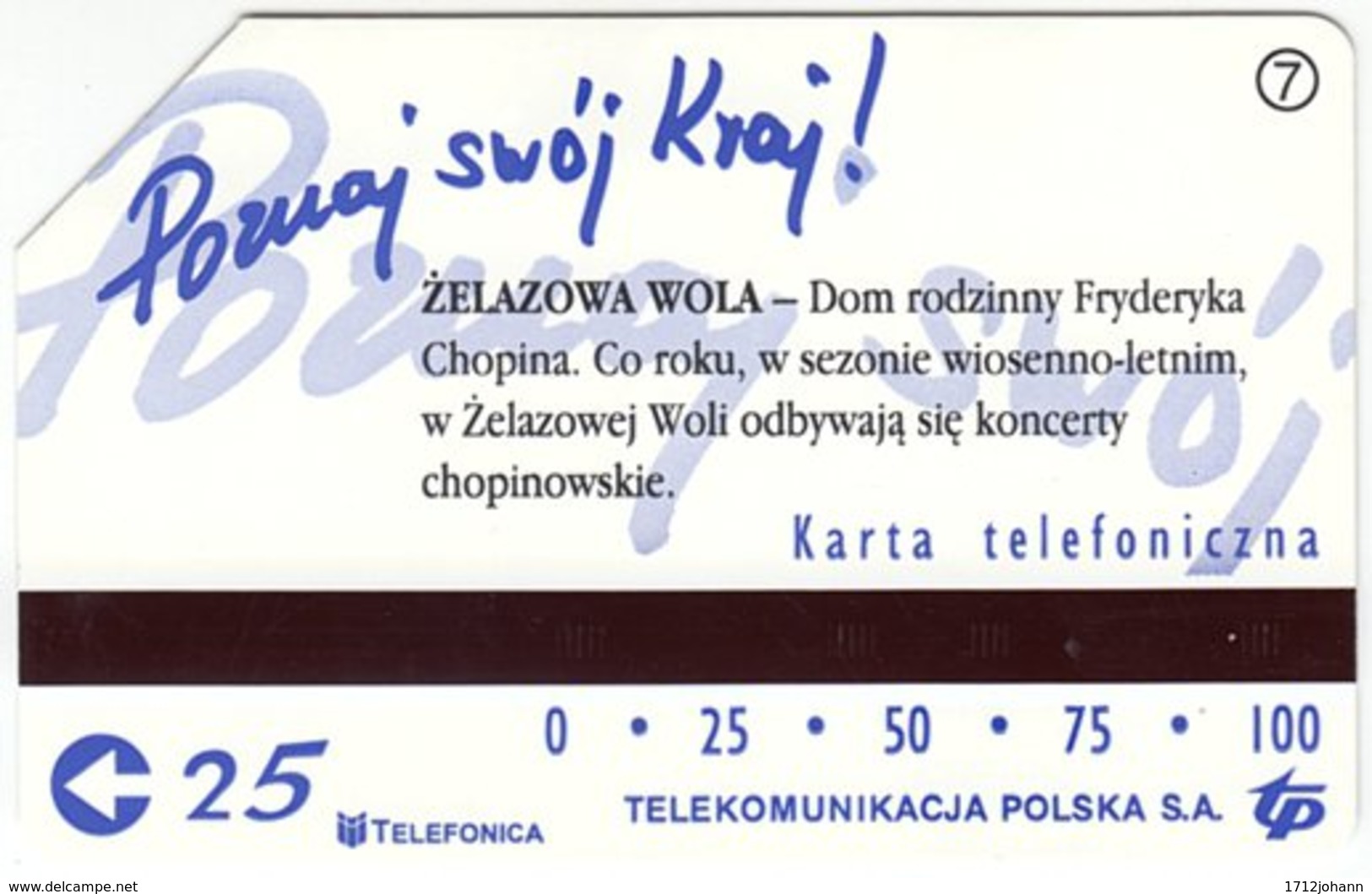 POLAND B-812 Magnetic Telekom - Used - Pologne