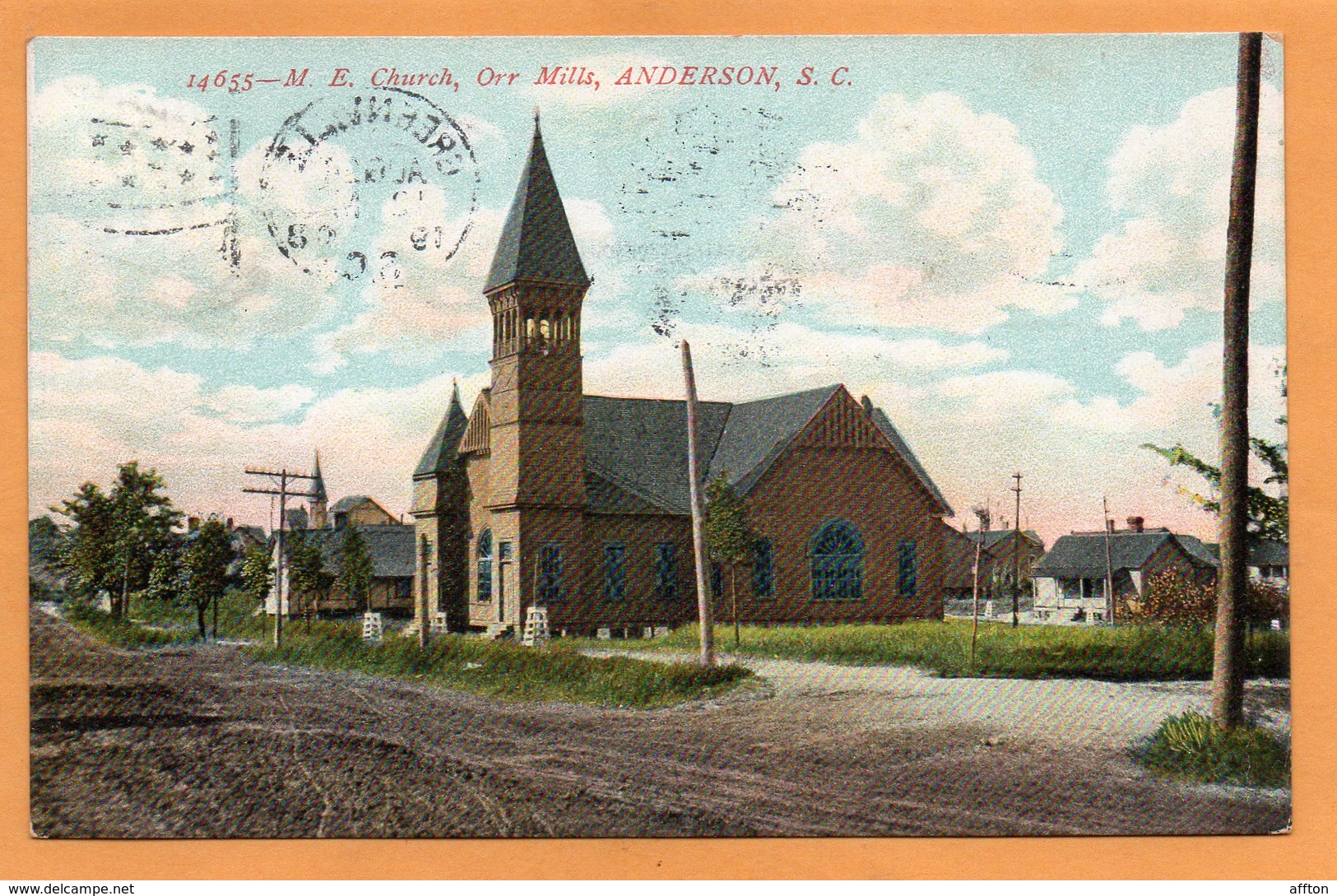 Anderson SC 1908 Postcard - Anderson