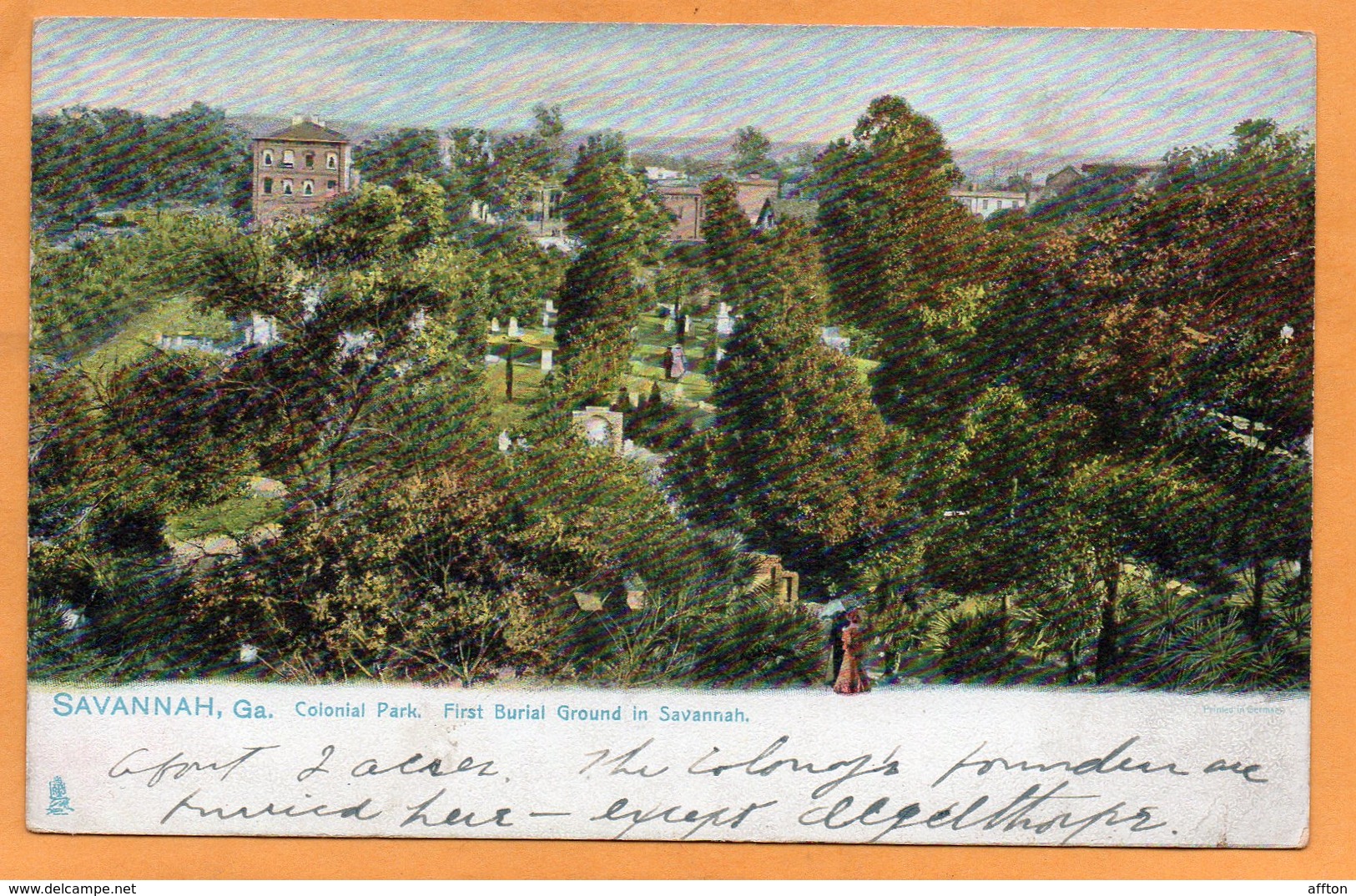 Savannah GA 1905 Postcard - Savannah