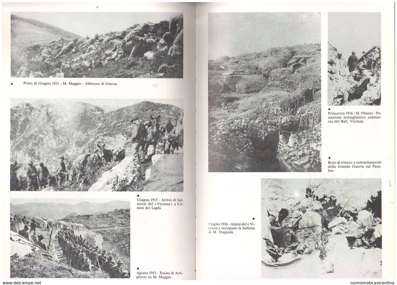 Libro Battaglie Grande Guerra Nelle  Prealpi Venete Di Pieropan De Peron E Brunello 1983 - Guerre 1914-18