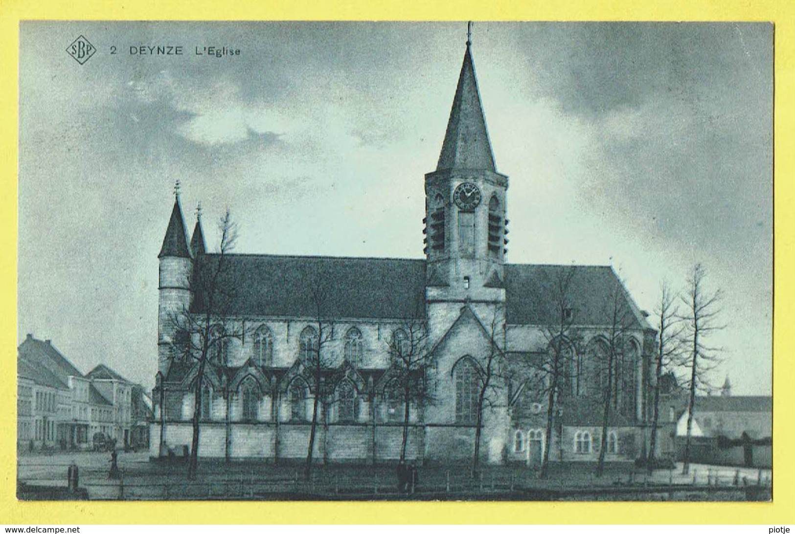* Deinze - Deynze (Oost Vlaanderen) * (SBP, Nr 2) L'église, Kerk, Church, Kirche, Parc, Rare, Old, CPA, Unique, TOP - Deinze