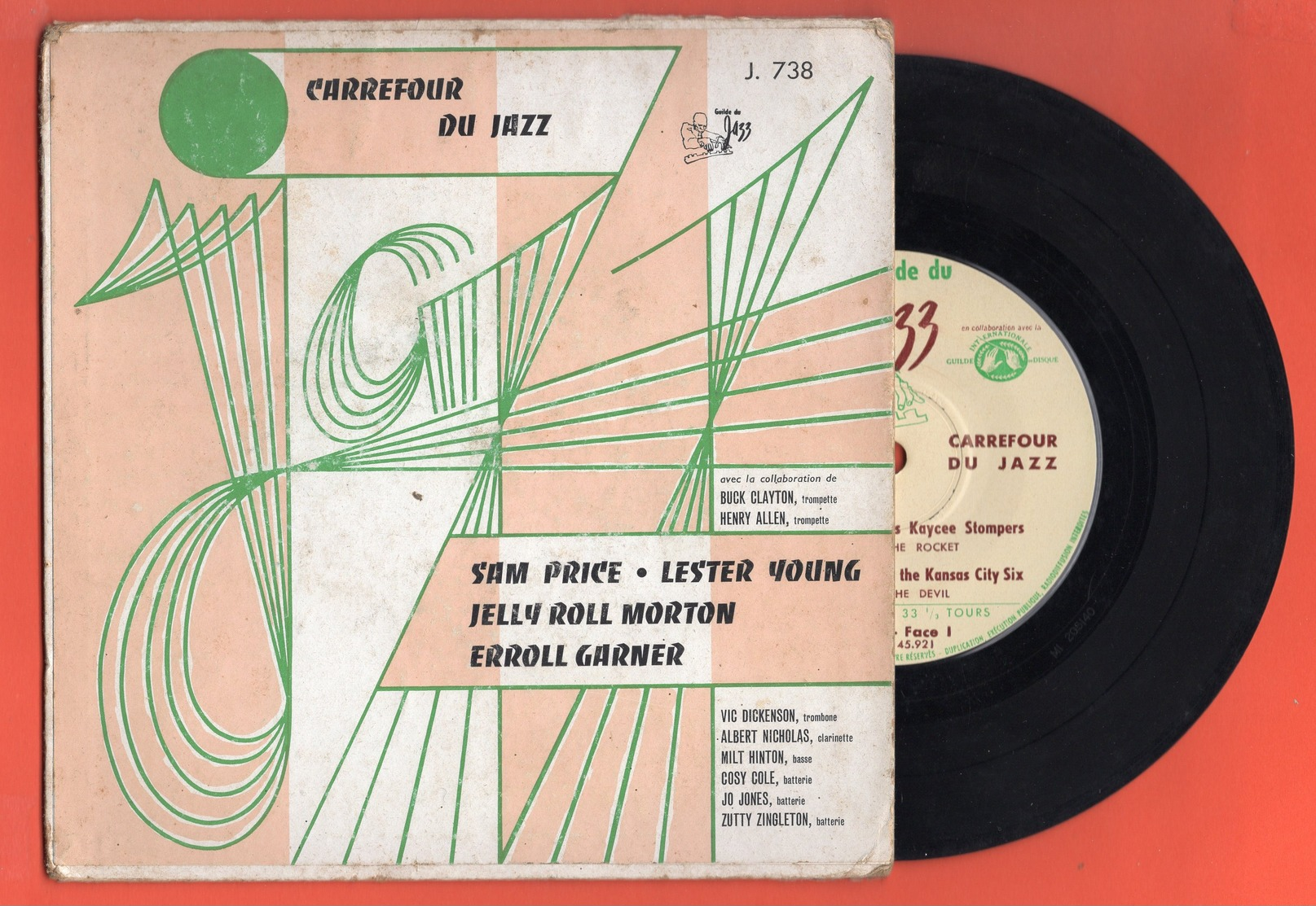 SAM PRICE/ LESTER YOUNG/ JELLY ROLL MORTON/ ERROL GARNER - CARREFOUR DU JAZZ - EP 7" - Jazz