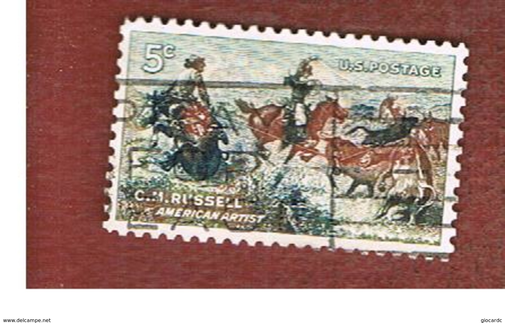 STATI UNITI (U.S.A.) - SG 1225 - 1964 C.M. RUSSEL, ARTIST     -  USED° - Usati