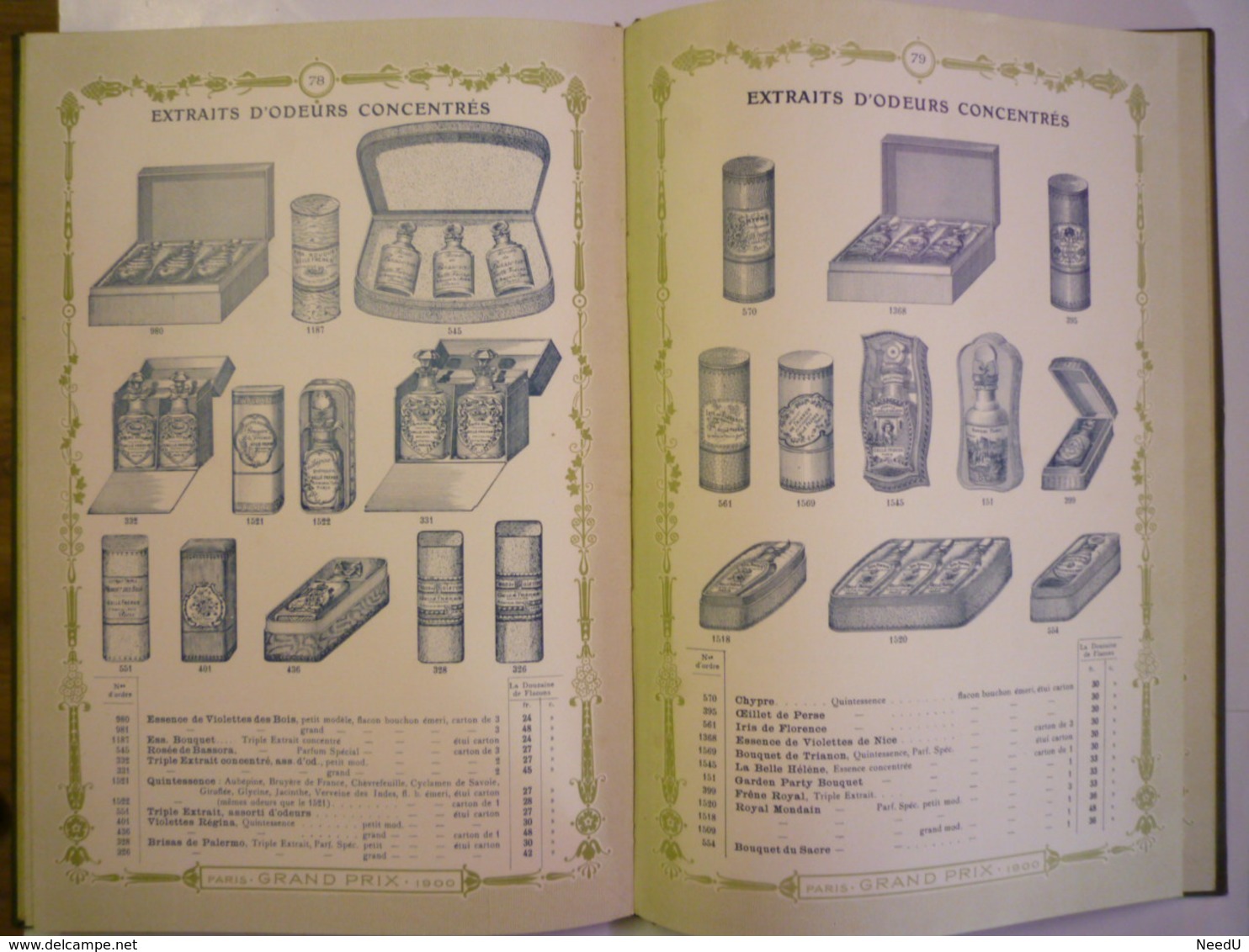 GP 2019 - 571  Magnifique CATALOGUE  " PARFUMERIE  Gellé Frères  1904 "    XXXX