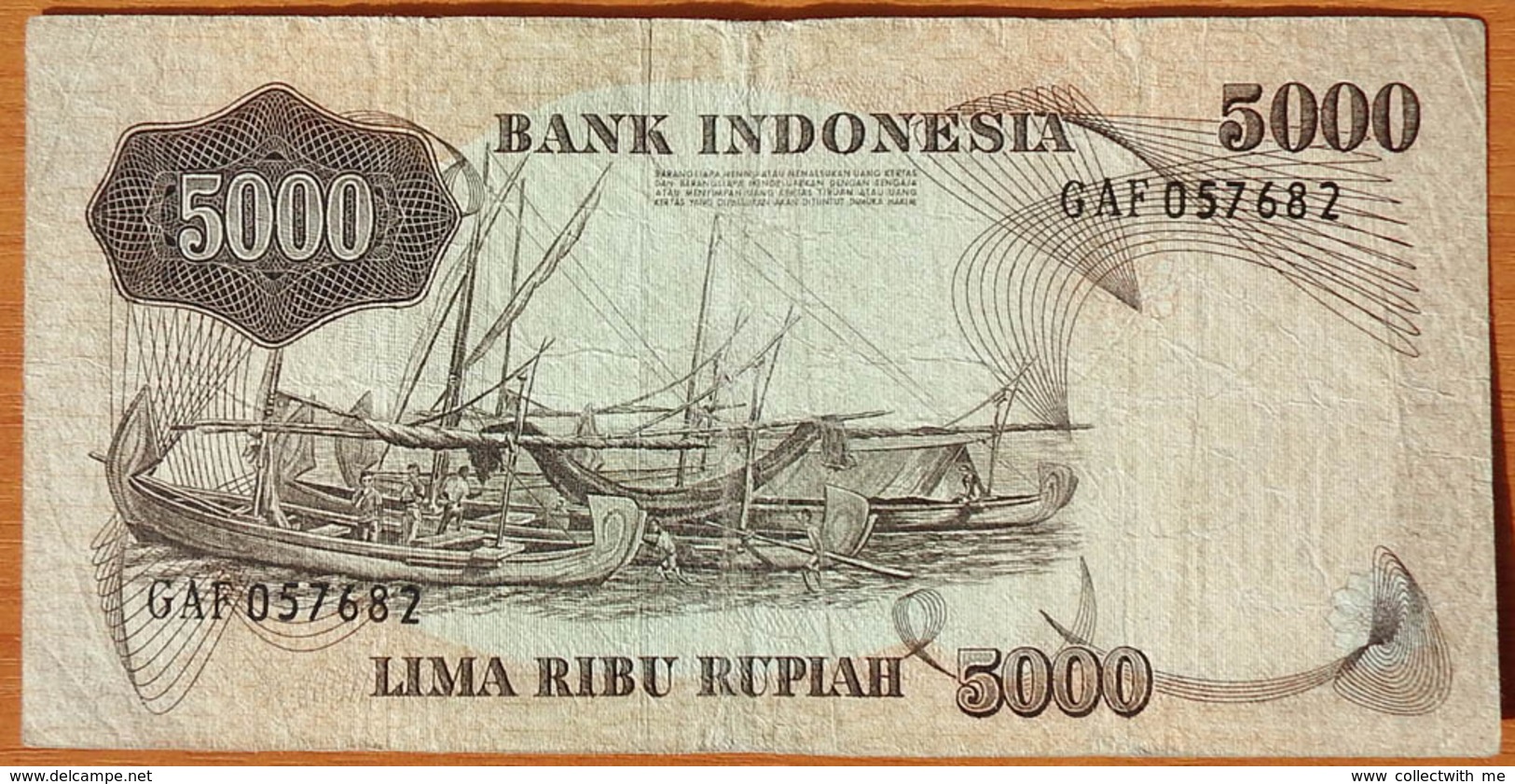 Indonesia 5000 Rupiah 1975 F - Indonésie