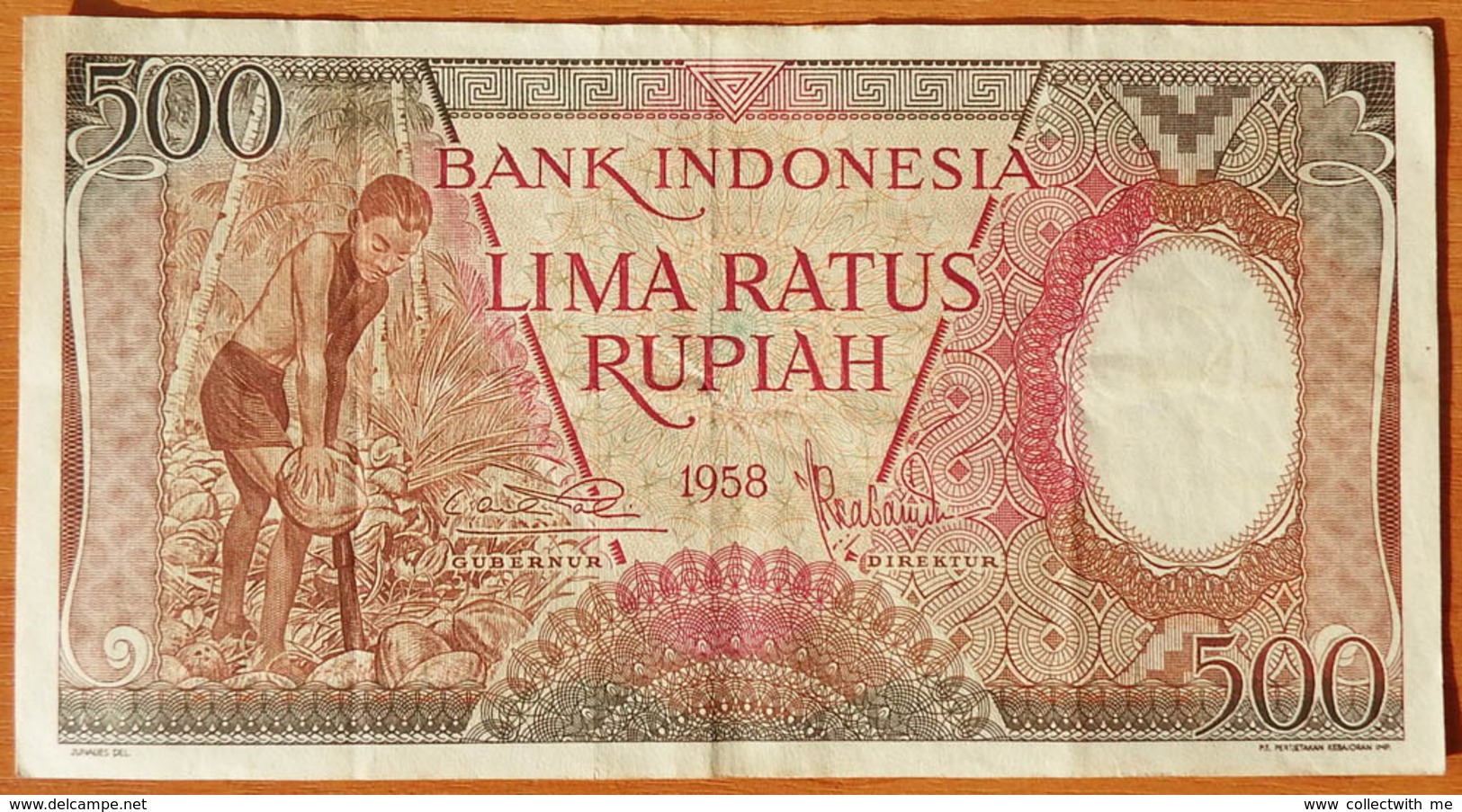 Indonesia 500 Rupiah 1958 VF - Indonésie