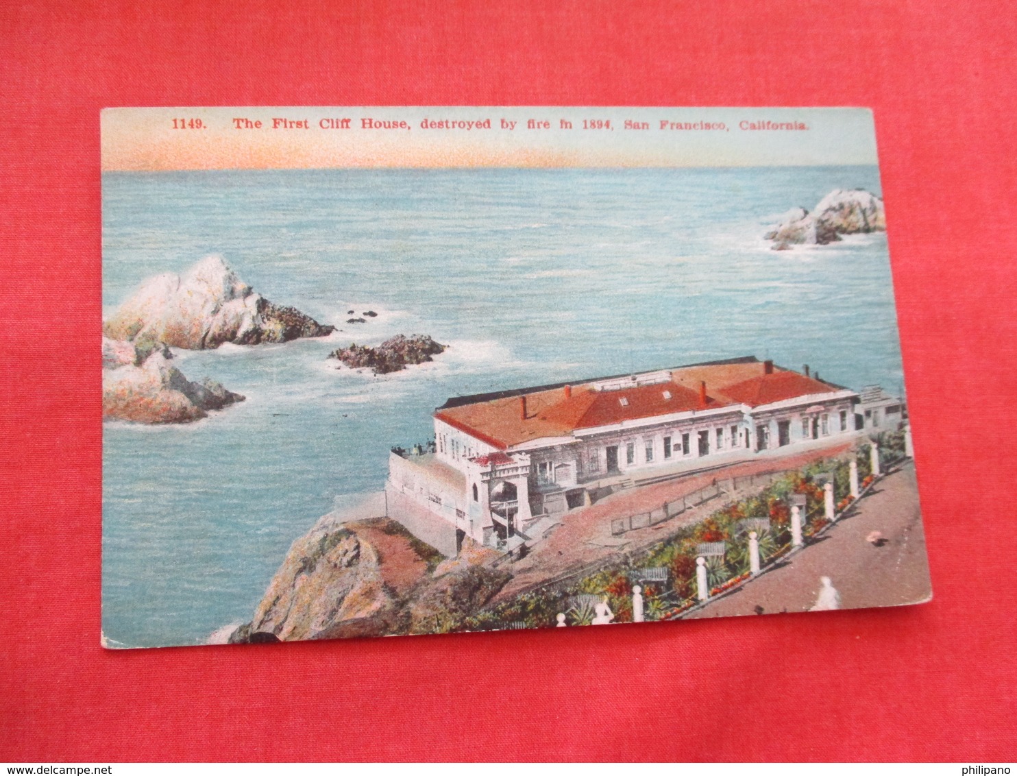 The First Cliff House  Destroyed By Fire In 1894 San Francisco California  Ref 3214 - San Francisco