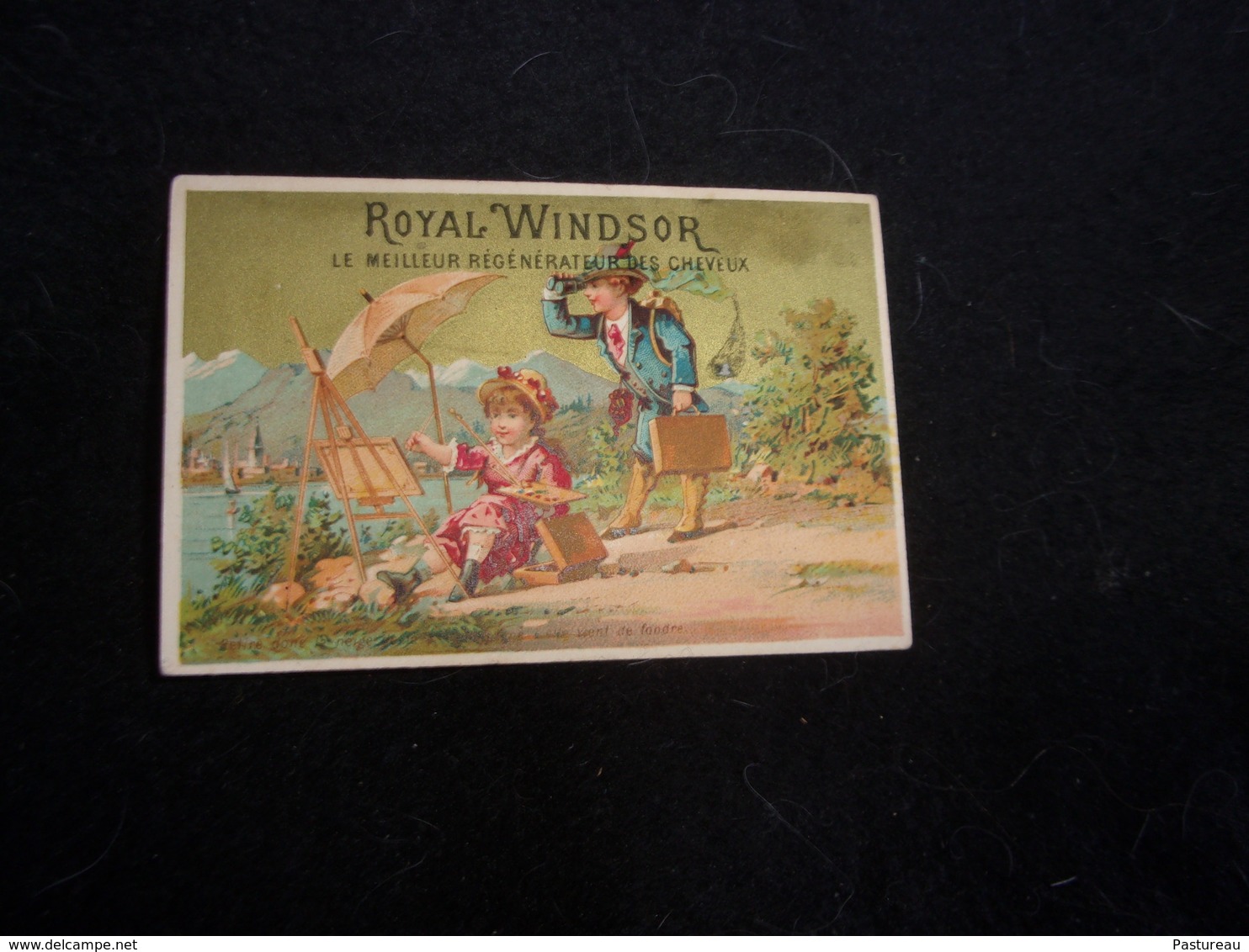 Chromo " Royal Windsor " ( Pour Cheveux ) Enfants .Les Petits Peintres . 7,5.x 11. Voir 2 Scans . - Autres & Non Classés