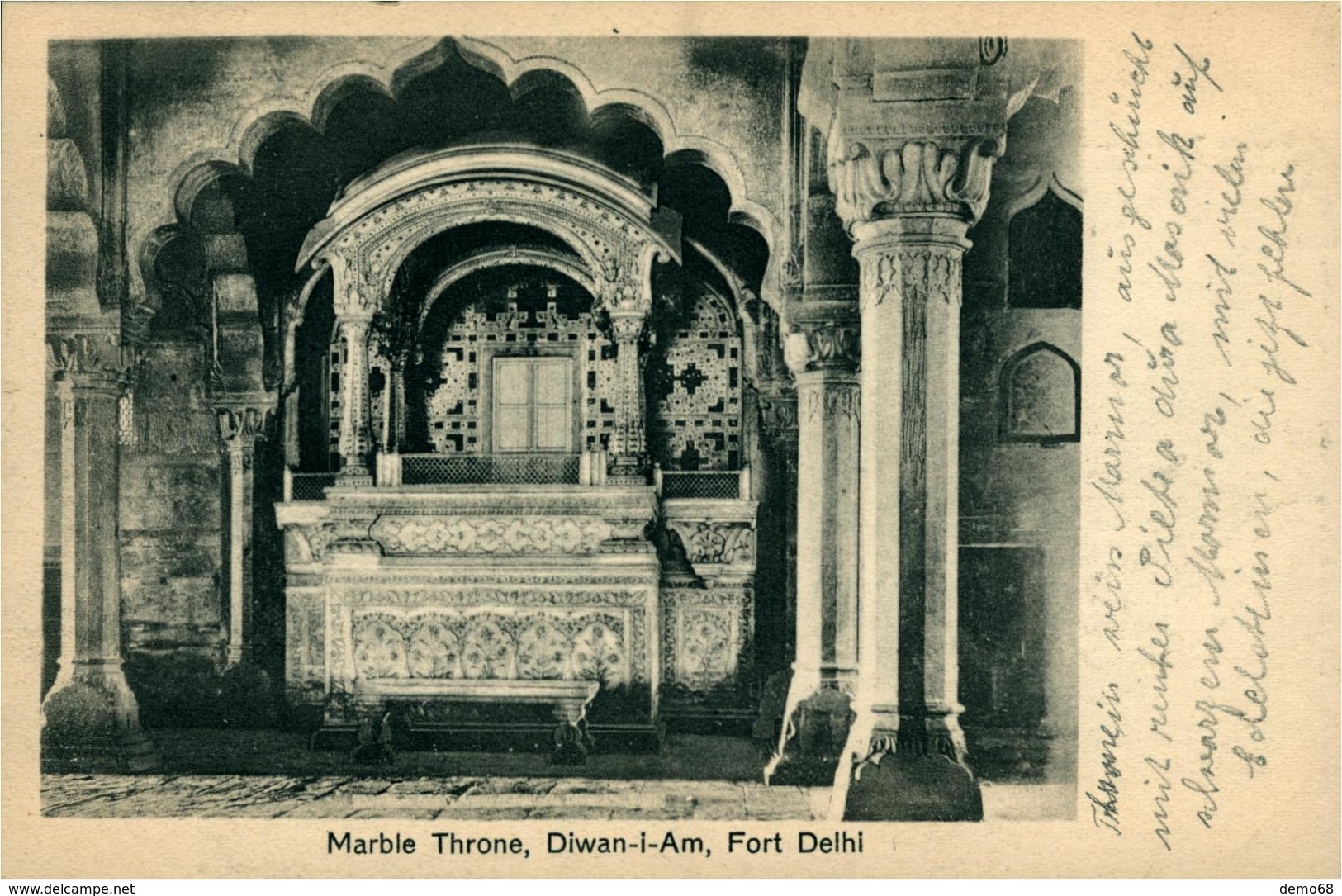 NEW DEHLI   Marble Throne Diwan I Am In Fort  DEHLI Ed Chand & Sons Dariba Dehli - India