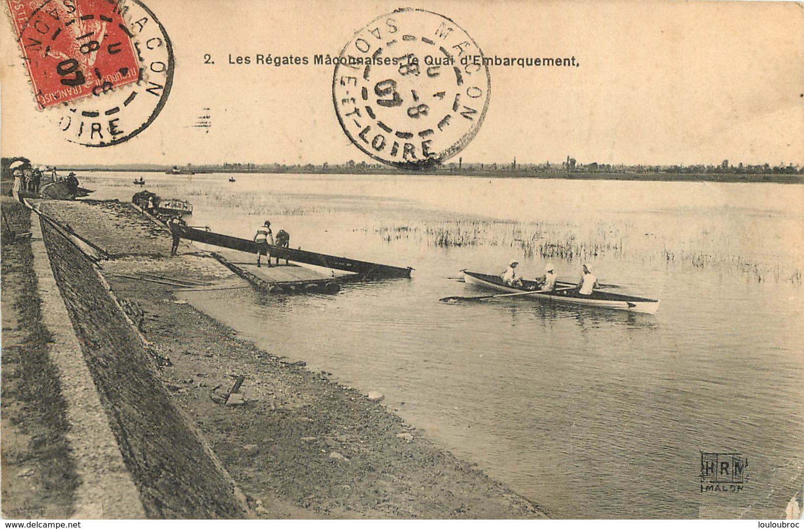 LES REGATES MACONNAISES LE QUAI D'EMBARQUEMENT - Macon