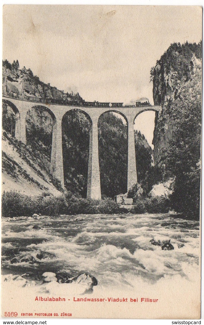 ALBULABAHN Bahn Landwasser-Viadukt Bei Filisur - Filisur