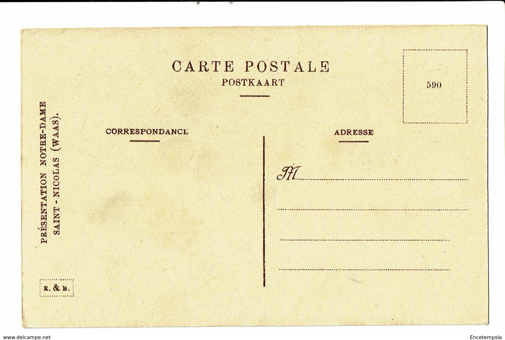 CPA - Carte Postale -Belgique -Sint-Niklaas-Waas- ExternaatVoorgevel  VM1332 - Sint-Niklaas