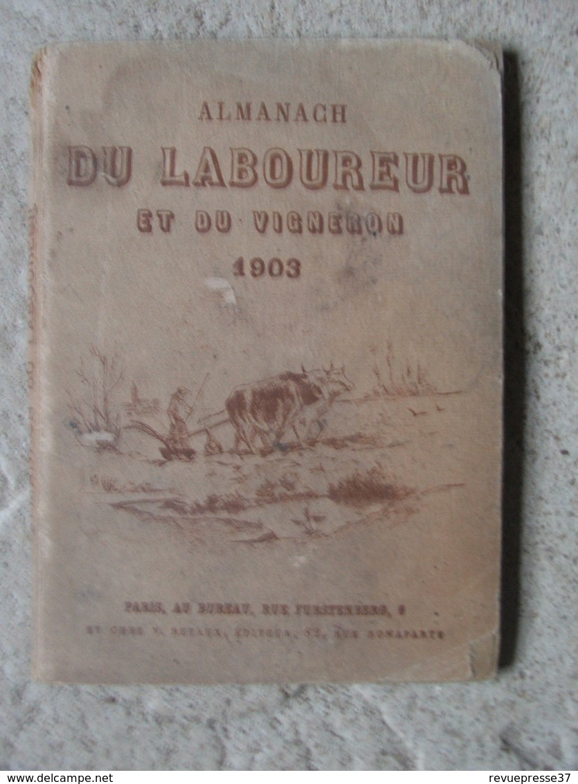 Almanach Du Laboureur Et Du Vigneron 1903 - Non Classés