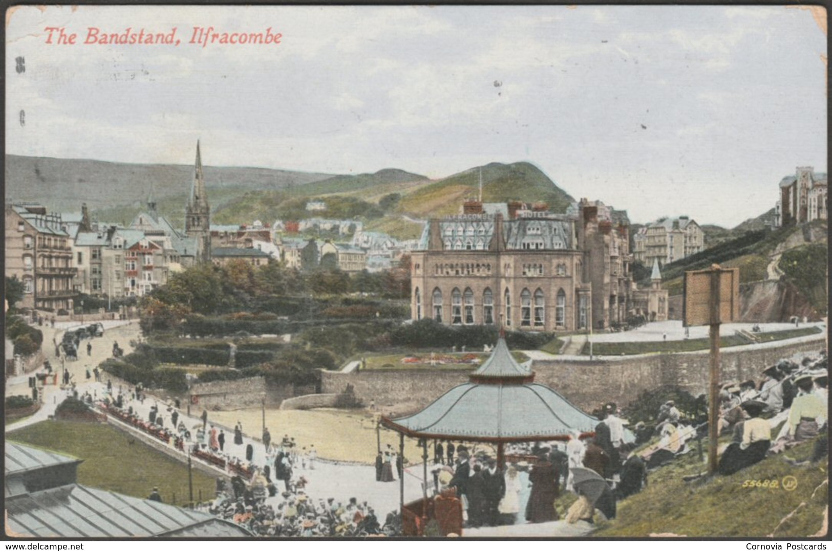 The Bandstand, Ilfracombe, Devon, 1927 - Valentine's Postcard - Ilfracombe