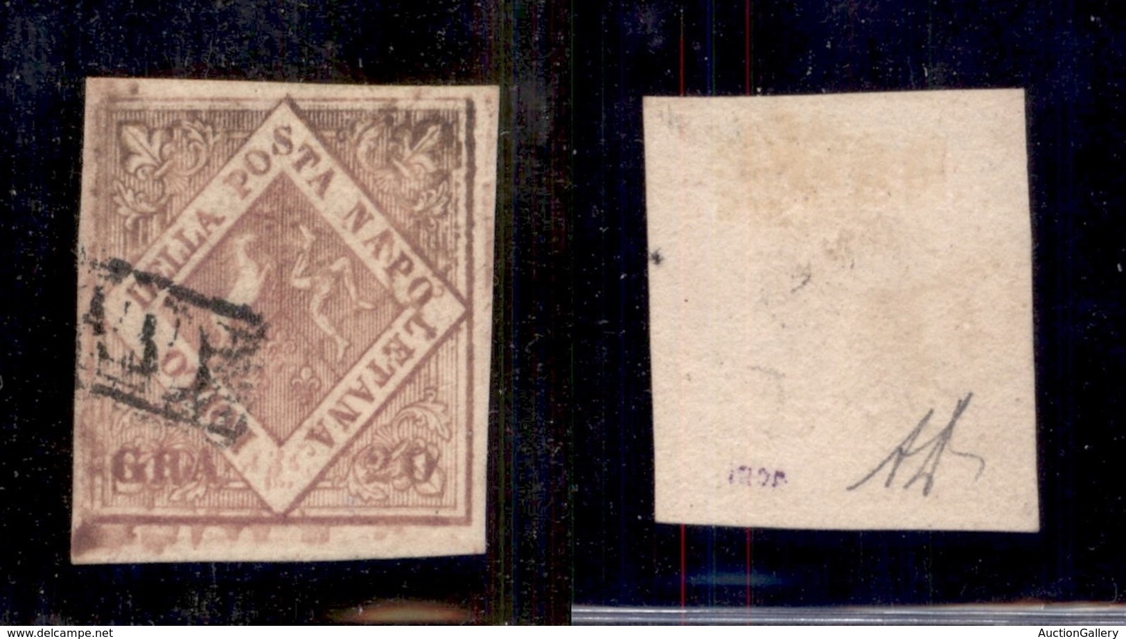 ANTICHI STATI - NAPOLI - 1858 - 20 Grana (12) Usato - Diena (1.250) - Otros & Sin Clasificación