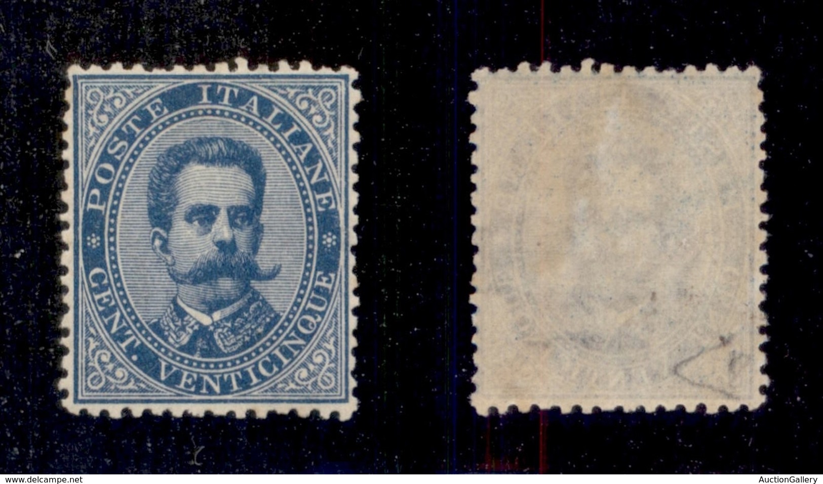 REGNO D'ITALIA - POSTA ORDINARIA - 1879 - 25 Cent  Umberto (40) - Gomma Originale Con Leggera Traccia Di Linguella - Ben - Otros & Sin Clasificación