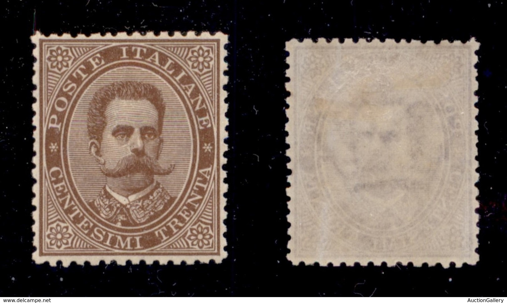 REGNO D'ITALIA - POSTA ORDINARIA - 1879 - 30 Cent Umberto (41) - Gomma Originale - Ottima Centratura (400) - Sonstige & Ohne Zuordnung