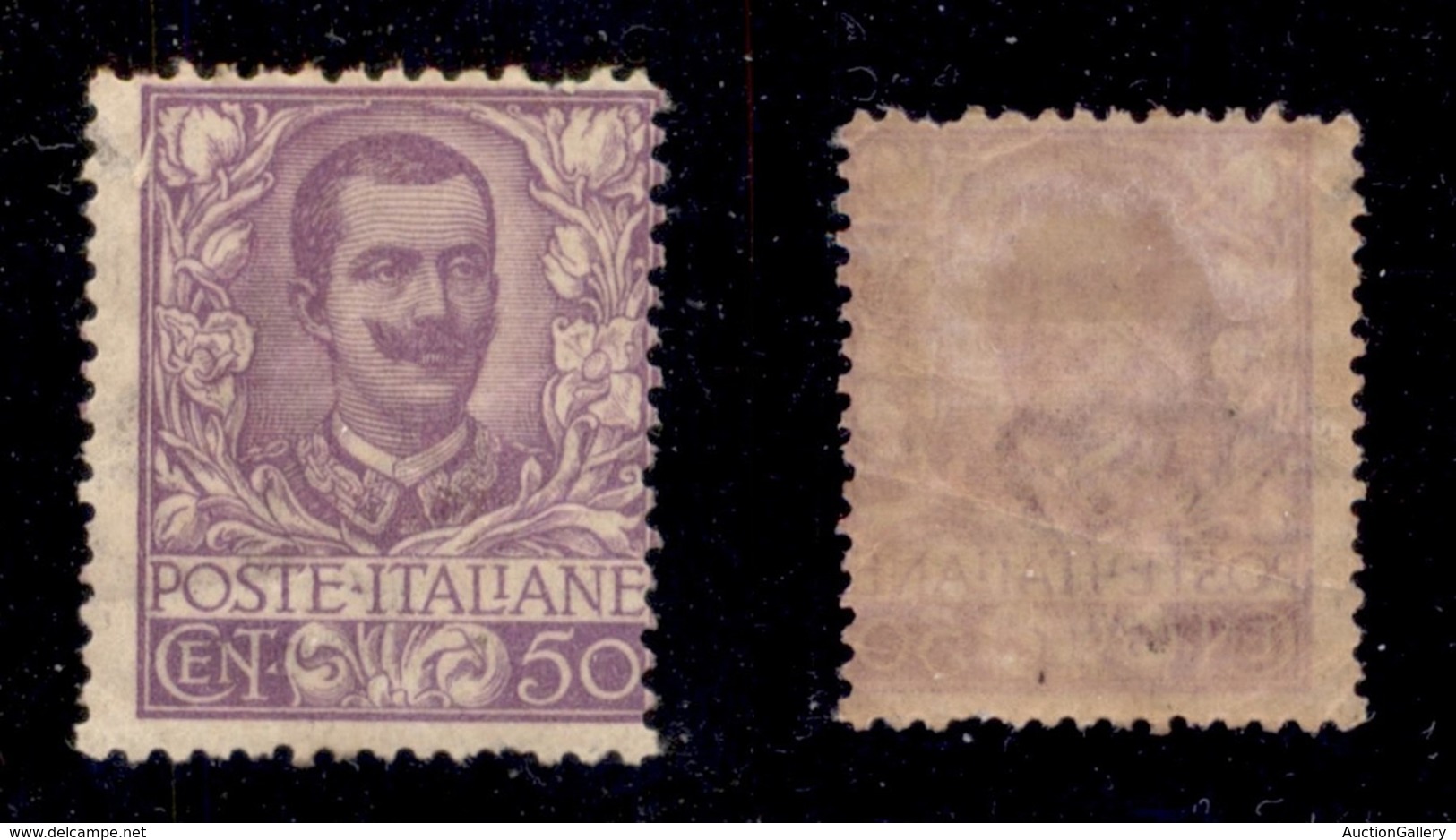 REGNO D'ITALIA - POSTA ORDINARIA - 1901 - 50 Cent Floreale (76) - Gomma Originale (1.400) - Sonstige & Ohne Zuordnung