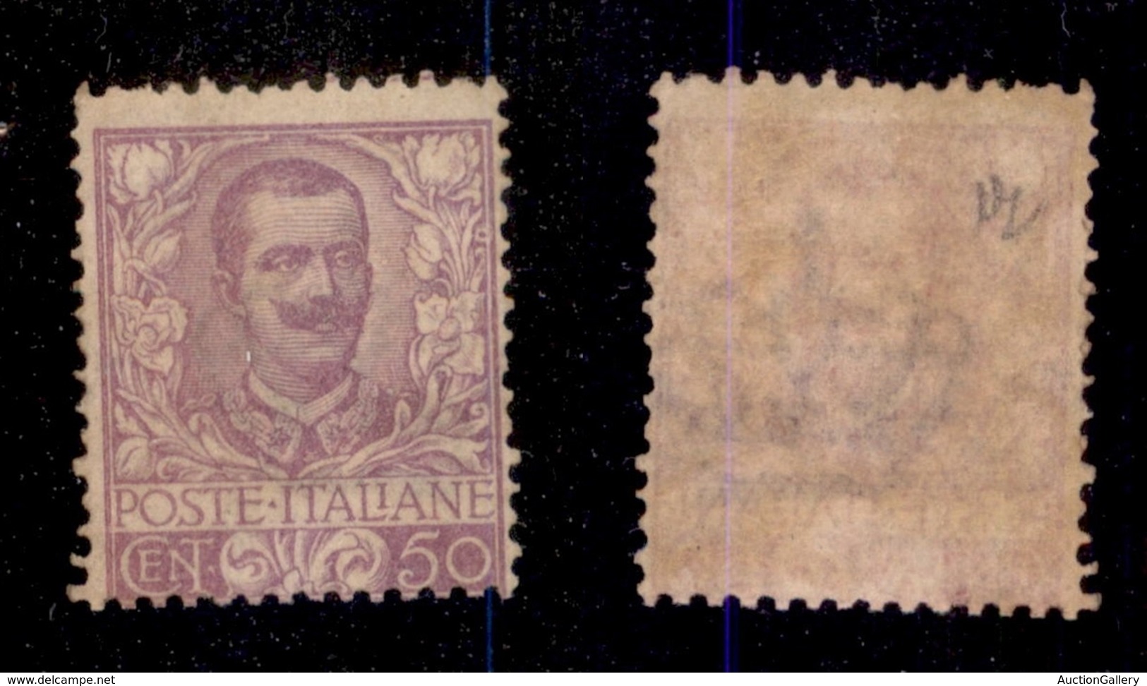 REGNO D'ITALIA - POSTA ORDINARIA - 1901 - 50 Cent Floreale (76) - Gomma Originale Con Leggera Traccia Di Linguella - Autres & Non Classés