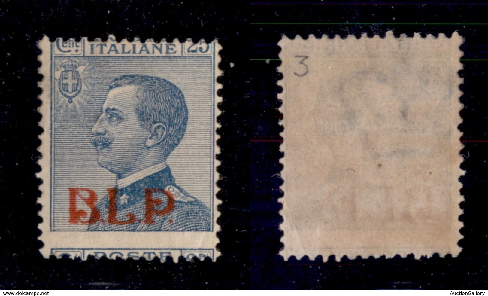 REGNO D'ITALIA - SERVIZI - 1921 - BLP - 25 Cent (3kb) Con Dentellatura Spostata (Poste In Basso) - Gomma Originale - Cer - Otros & Sin Clasificación