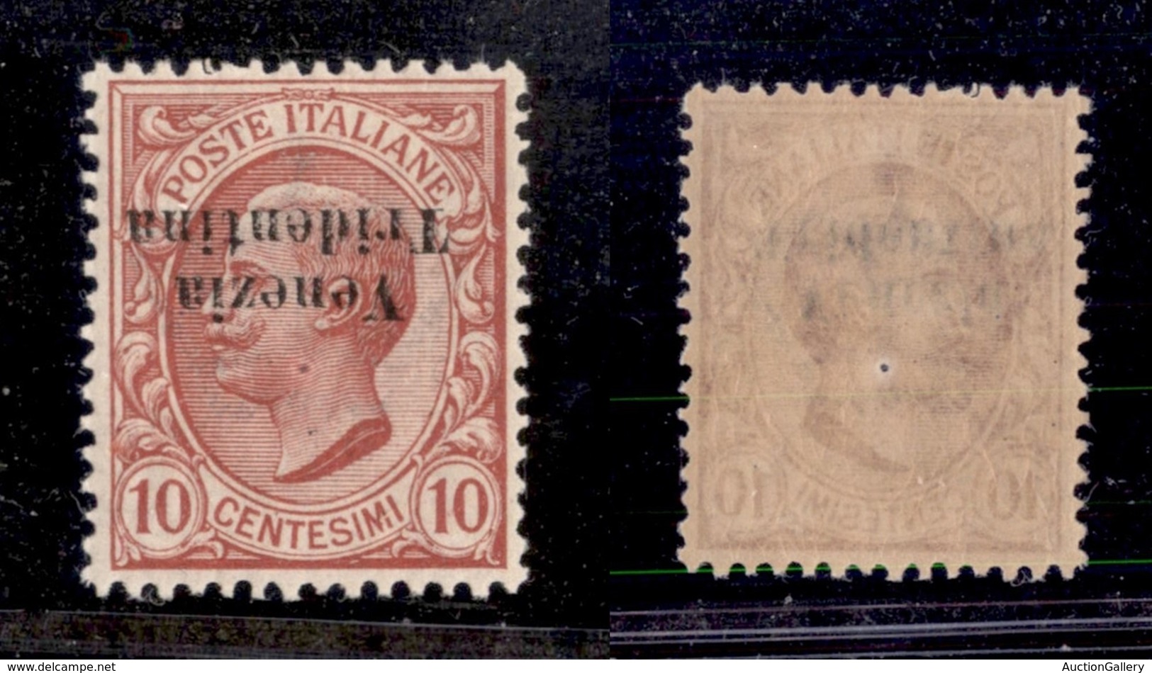 OCCUPAZIONI - TRENTINO - 1918 - 10 Cent (22aa) Con Soprastampa Capovolta - Gomma Integra (675) - Sonstige & Ohne Zuordnung