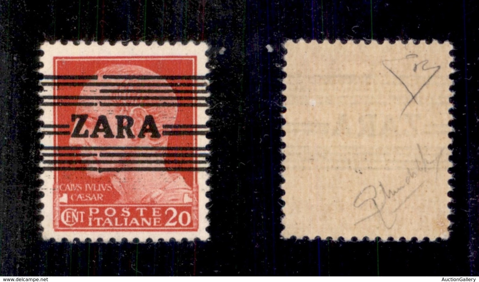 OCCUPAZIONI - ZARA - 1943 - Non Emesso - 20 Cent (24A-secondo Tipo) - A Larghe - Gomma Integra - Mondolfo + Cert. Diena  - Otros & Sin Clasificación