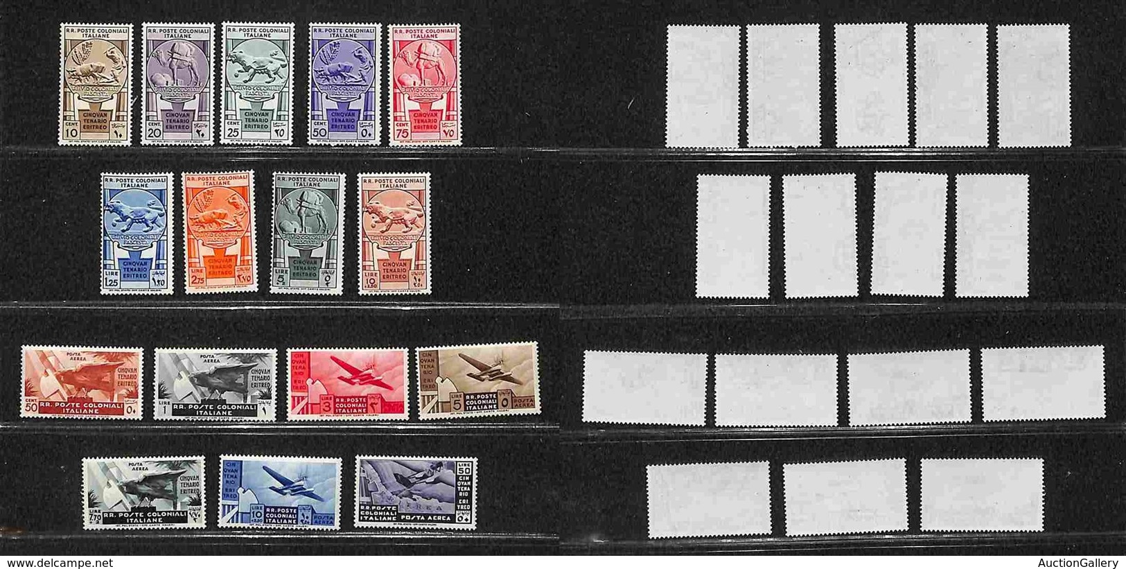 COLONIE - EMISSIONI GENERALI - 1933 - Cinquantenario Eritreo (23/31+15/21 Aerea) - Serie Completa - Gomma Originale (800 - Sonstige & Ohne Zuordnung