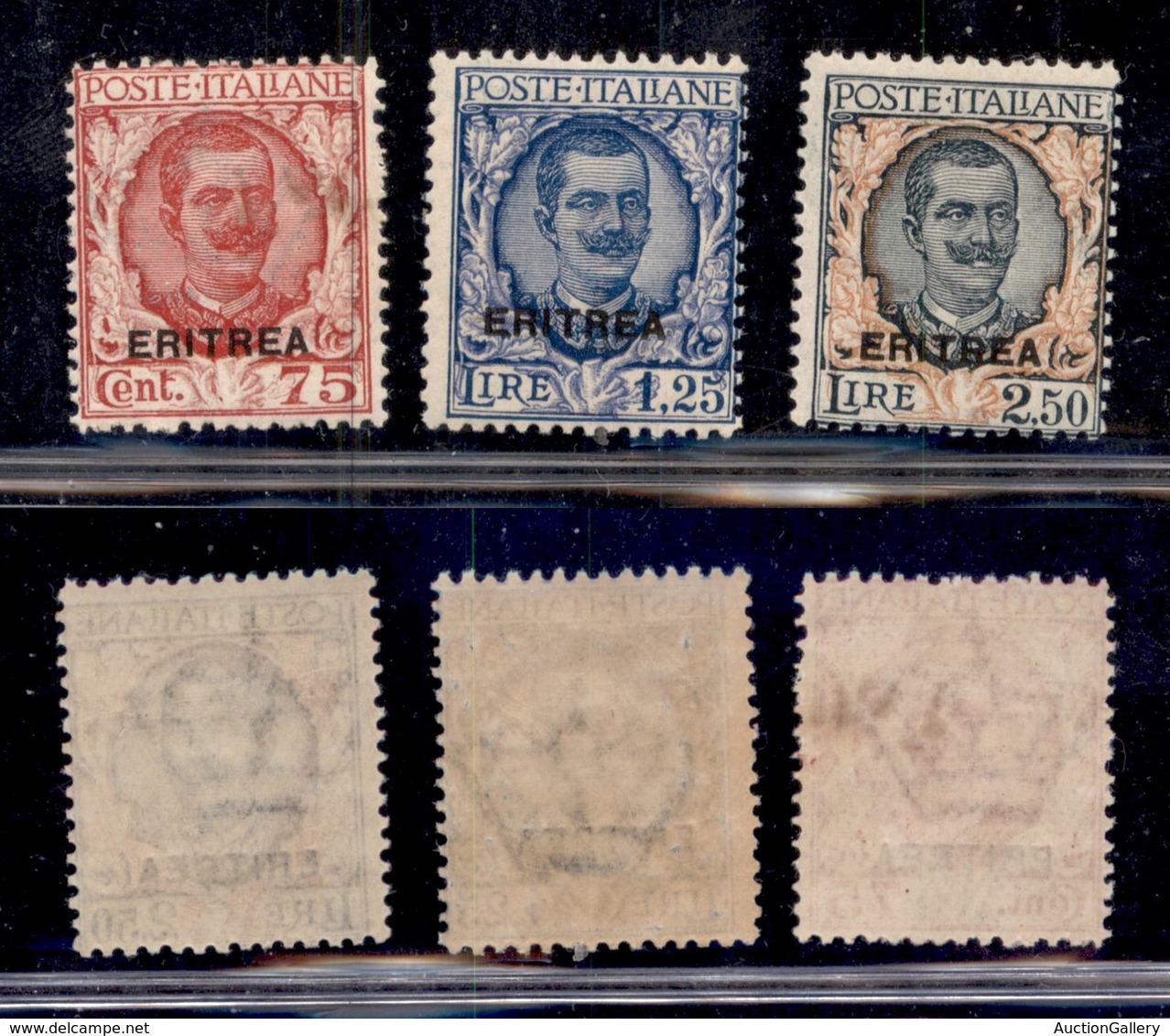 COLONIE - ERITREA - 1926 - Soprastampati (113/115) - Serie Completa - Gomma Integra (1.250) - Sonstige & Ohne Zuordnung