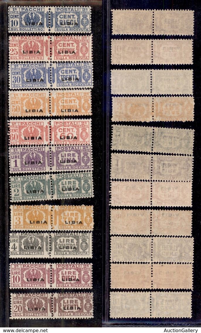 COLONIE - LIBIA - 1927/1937 - Pacchi Postali (14/24) - Serie Completa - Gomma Integra (2.500) - Otros & Sin Clasificación