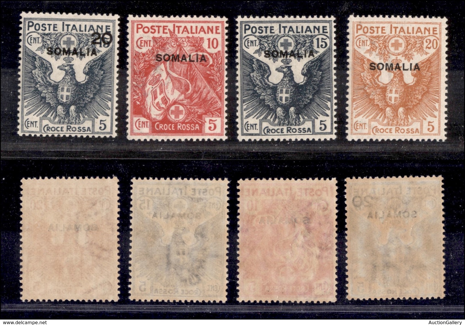 COLONIE - SOMALIA - 1916 - Croce Rossa (19/22) - Serie Completa - Gomma Integra (1.000) - Otros & Sin Clasificación