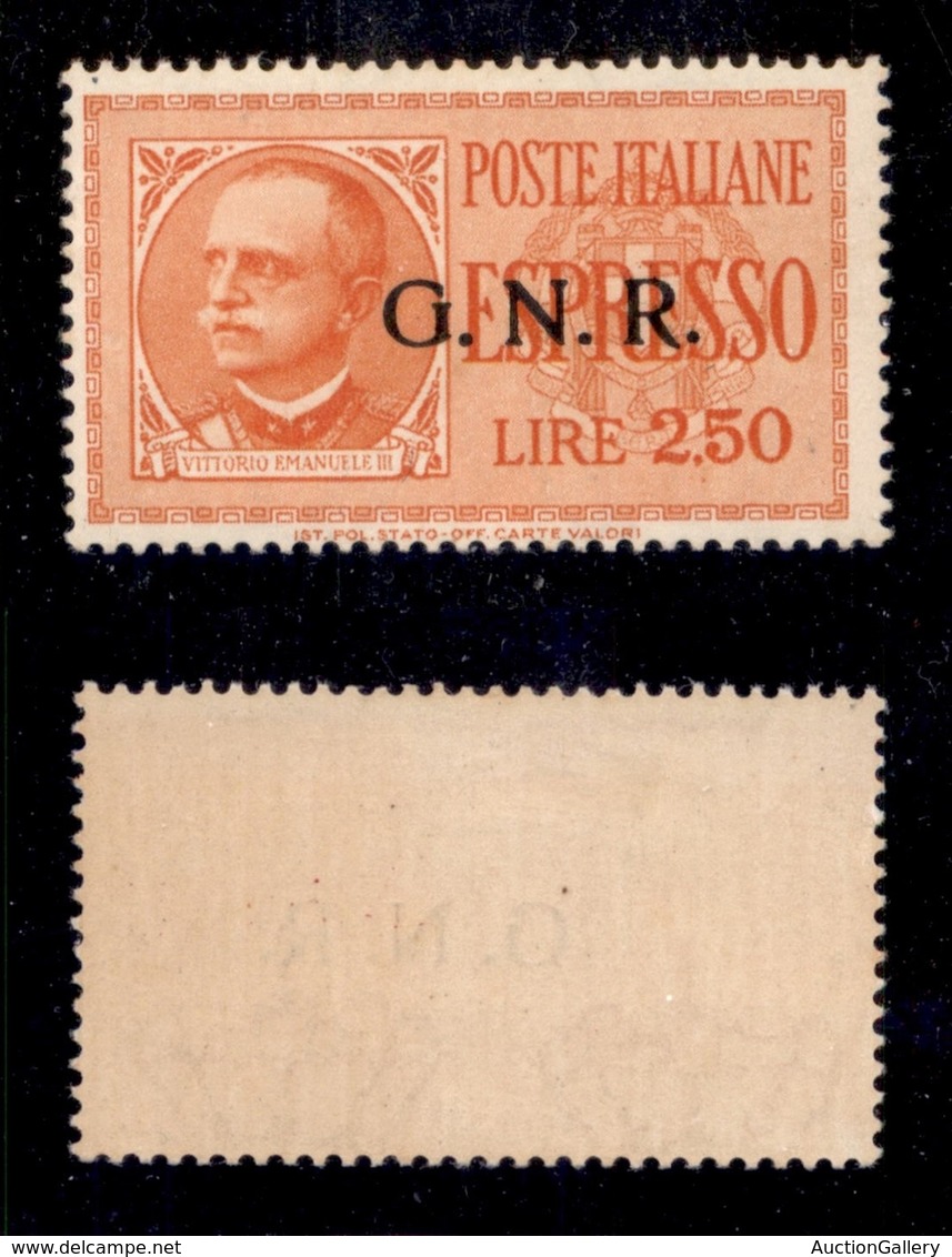RSI - 1943 - Espressi - 2,50 Lire (20/I-Brescia) - Gomma Originale Con Traccia Di Linguella - Cert. AG (8.000) - Otros & Sin Clasificación