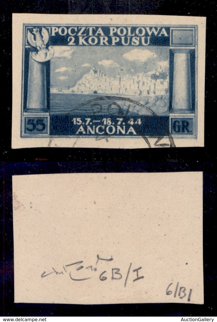 CORPO POLACCO - 1946 - 55 Zloty (6B/I - Carta Giallastra) Usato - Raybaudi - Otros & Sin Clasificación