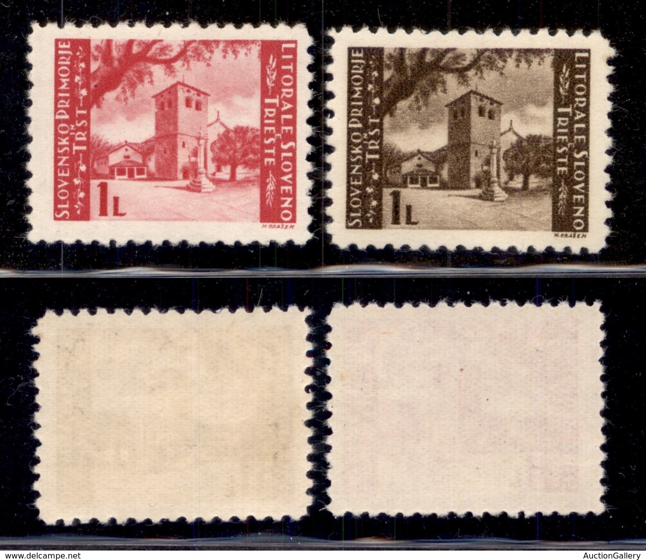 TRIESTE - LITORALE SLOVENO - 1946 - Dentellatura Di Prova 11 1/2 (60A/I+60B/I) - Serie Completa - Gomma Integra - Rara - - Otros & Sin Clasificación