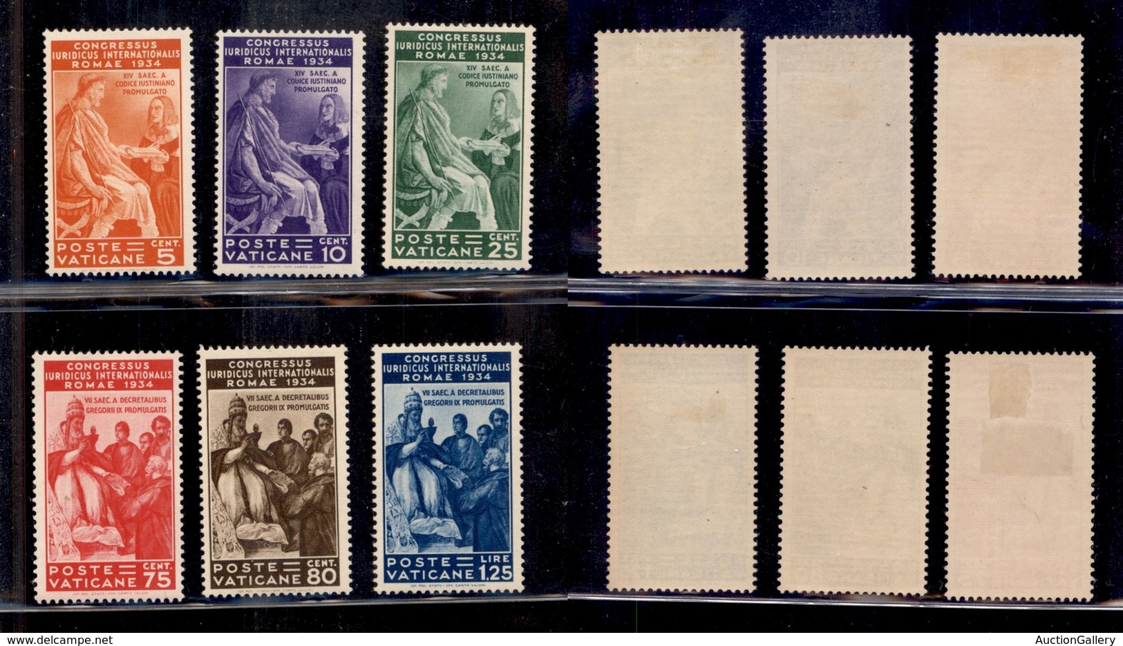 VATICANO - 1935 - Giuridico (41/46) - Serie Completa - Gomma Originale (400) - Otros & Sin Clasificación