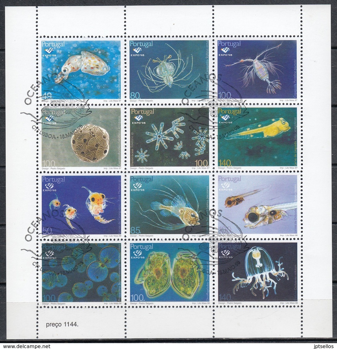 PORTUGAL 1997/1998 Nº 2196/01 + 2221/26 USADO - Blokken & Velletjes