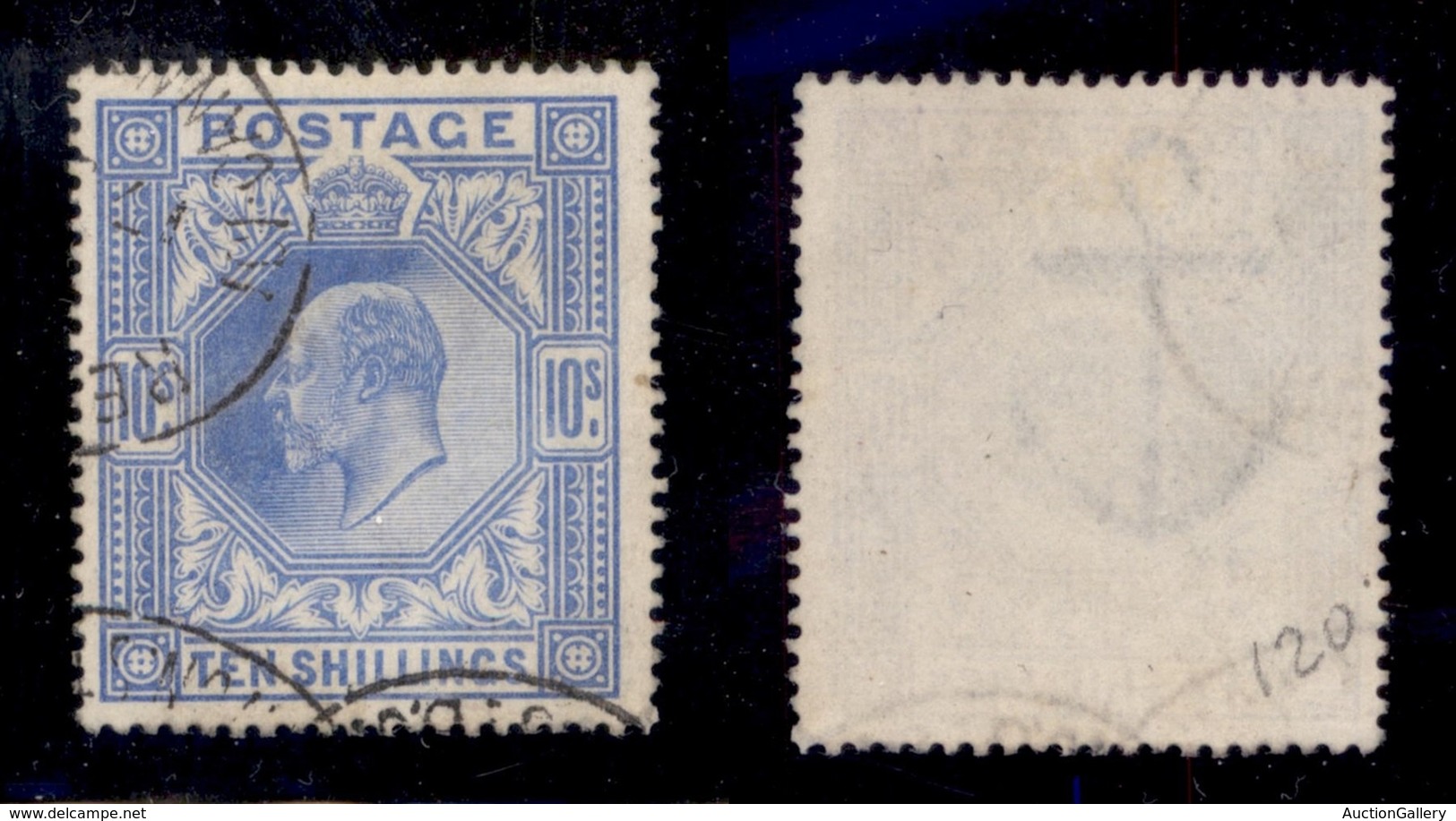 ESTERO - GRAN BRETAGNA - 1902 - 10 Shilling Edoardo VII (117A) - Usato (280) - Sonstige & Ohne Zuordnung