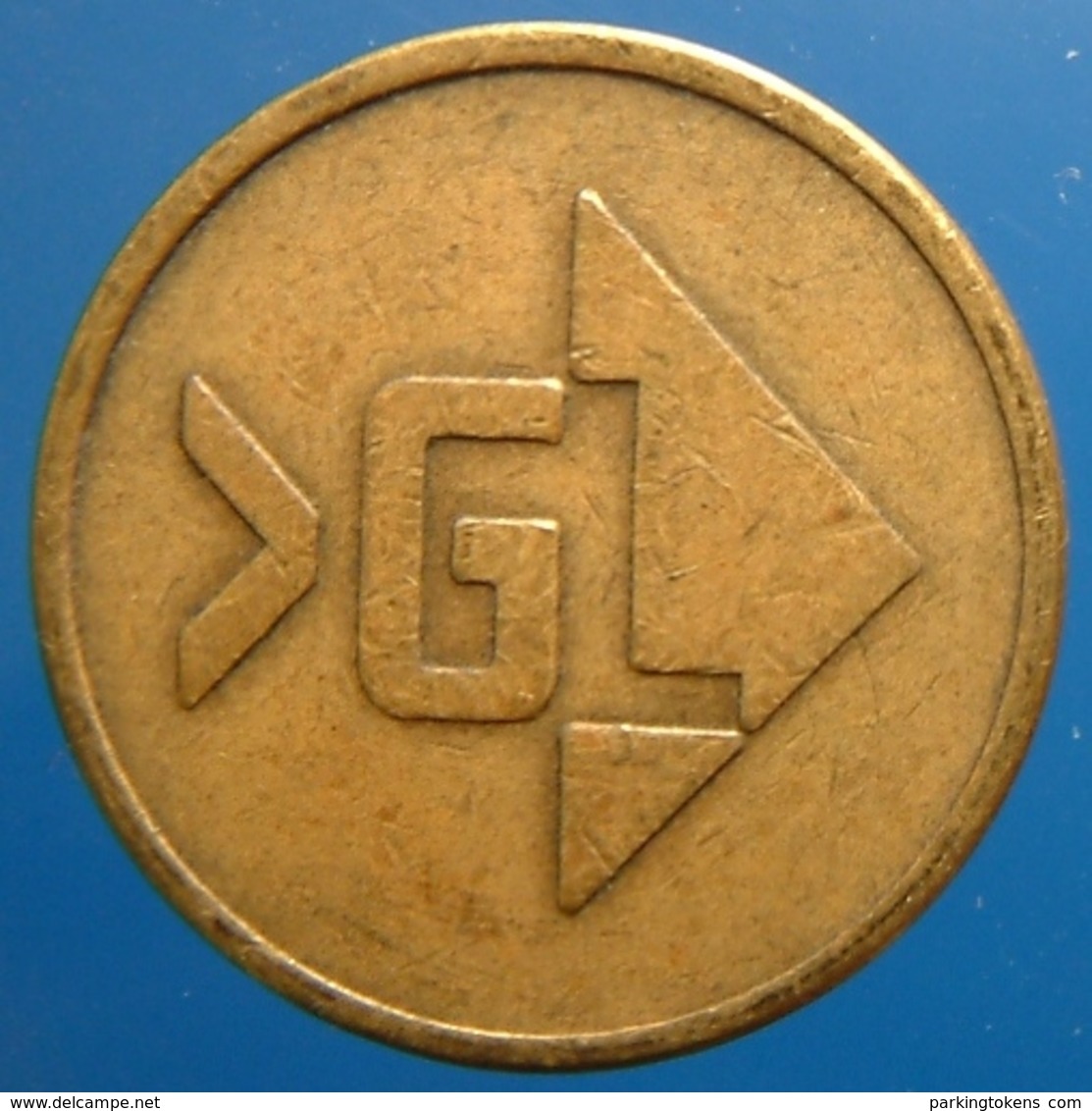 KB170-1b - >GL VAN GEND EN LOOS - 6 O'clock - B 20.0mm - Koffie Machine Penning - Coffee Machine Token - Profesionales/De Sociedad