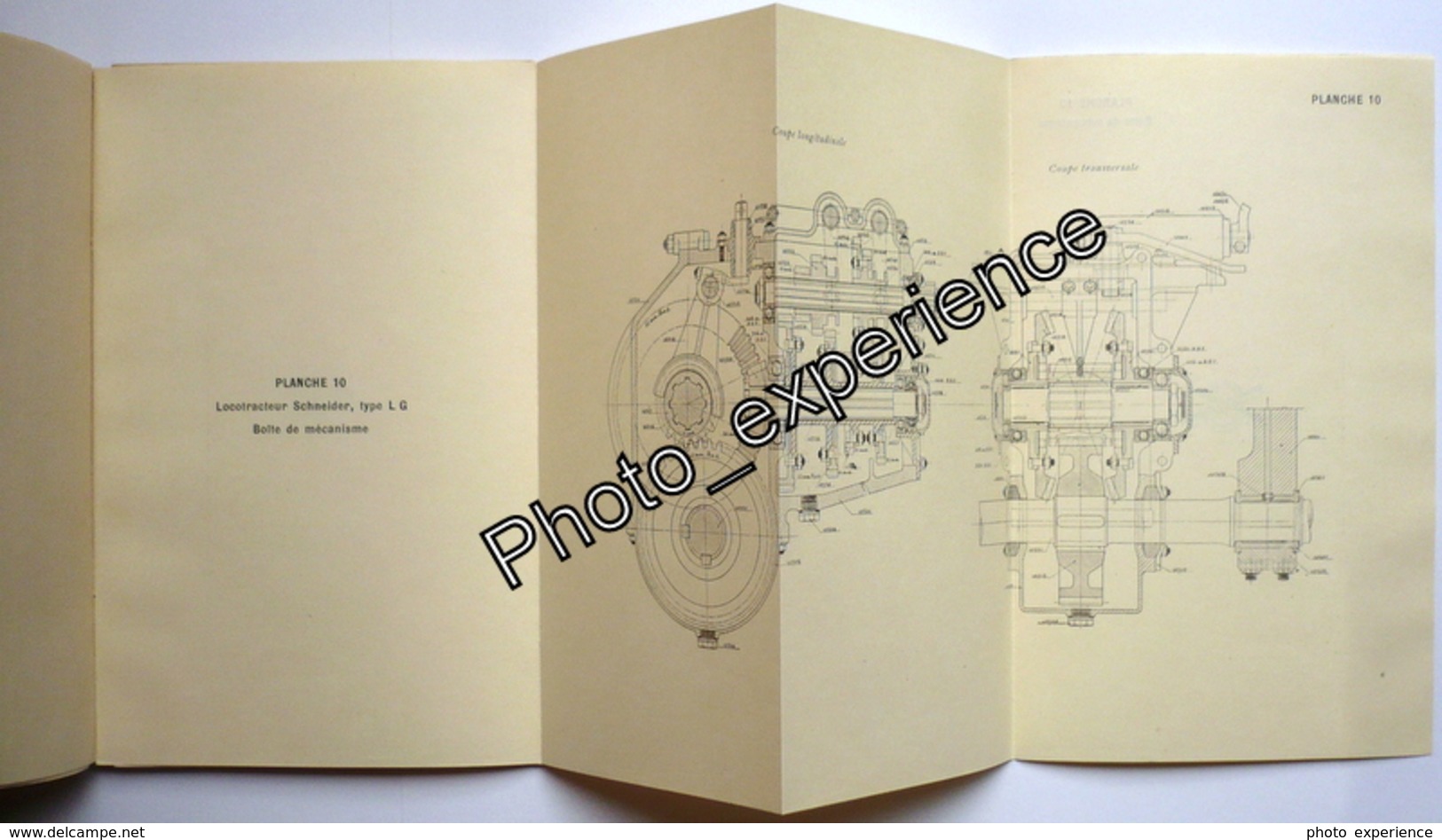 Livre Manuel Technique Plan SCHNEIDER Train Locomotive Decauville 1916 WW1