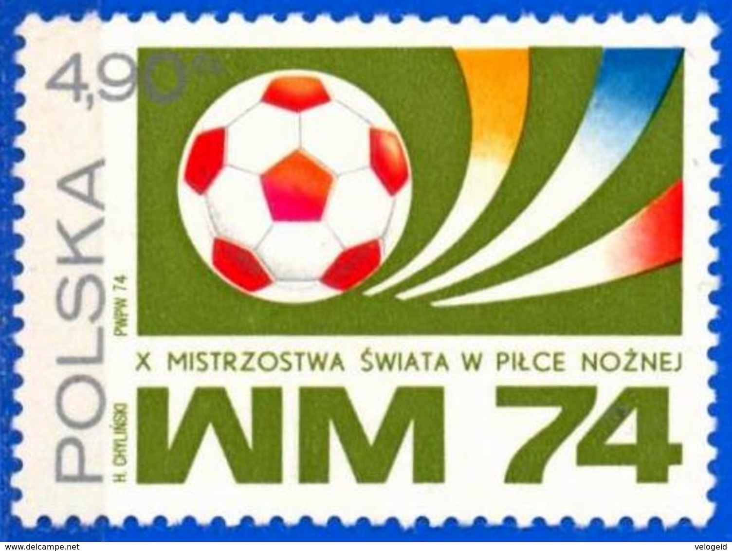 Polonia. Poland. 1974. Mi 2328. World Cup Soccer Championship, Munich - 1974 – Alemania Occidental