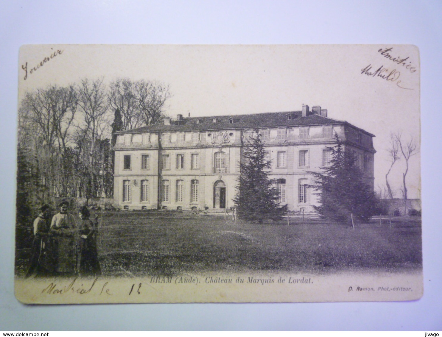 2019 - 763  BRAM  (Aude)  :  Château Du Marquis De  LORDAT   1904   - Bram