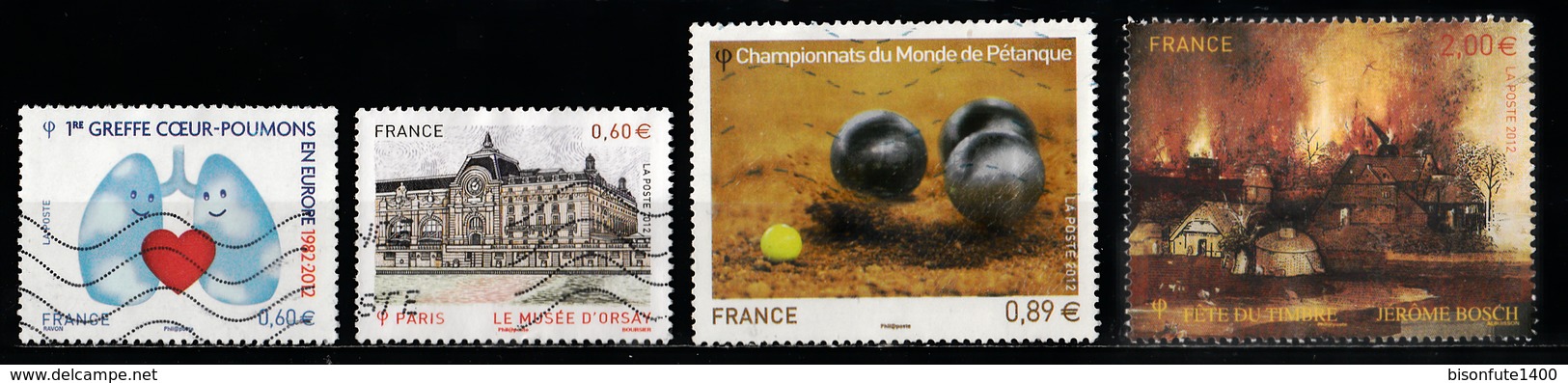 France 2012 : Timbres Yvert & Tellier N° 4661 - 4673 - 4674 - 4678 - 4684 Et 4689 Avec Obl. Mécaniques. - Oblitérés